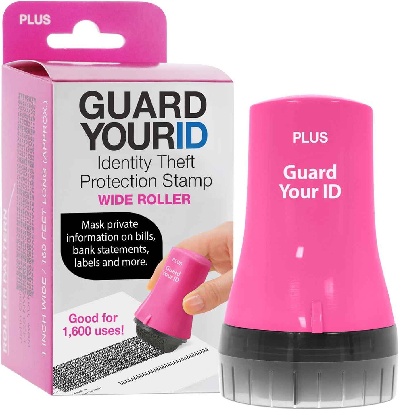Guard Your ID Advanced 2.0 Roller 3-Pack for Identity Theft Protection, Confidential Security Stamp Mixed Color Kit (Turquoise, Green, White)