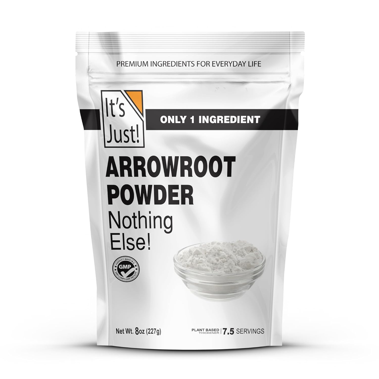 It's Just Arrowroot Powder 8oz natural thickener non-GMO gluten-free cornstarch substitute