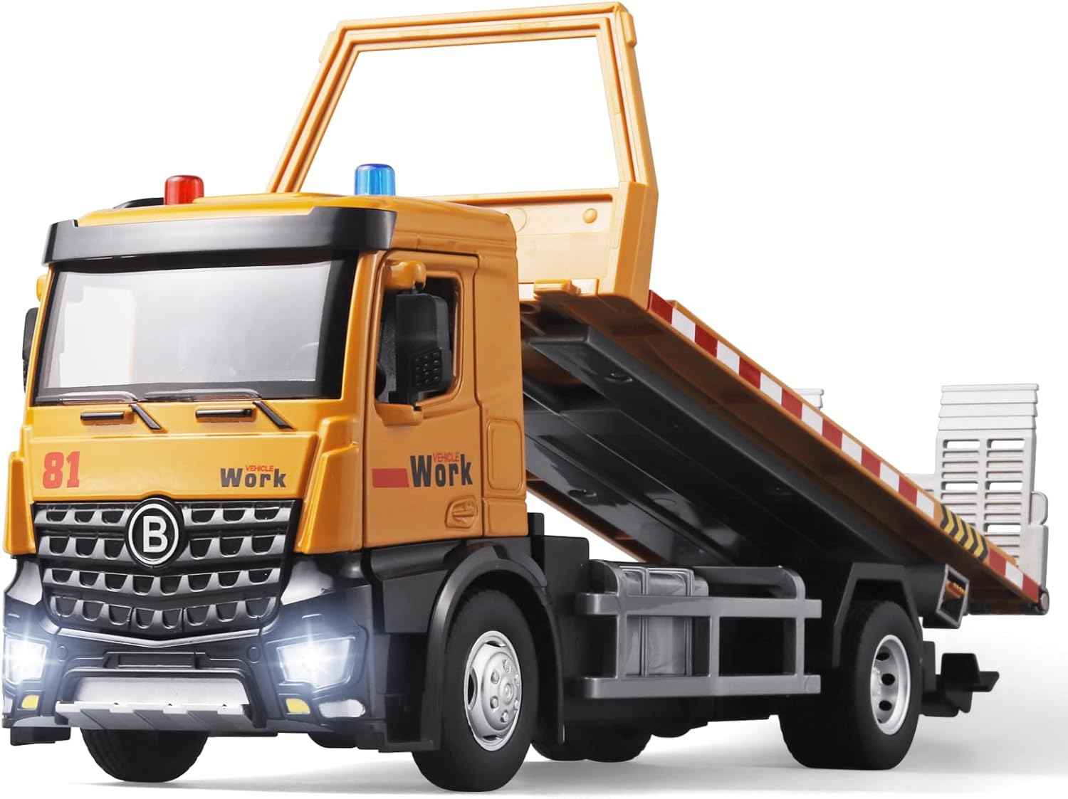 OANMYJJO Children Excavator Toy Metal DieCast Excavator Model，with Simulated Sound and lightdigger Toys，Excavator Toys for Boys 3-5 Year Old Gift