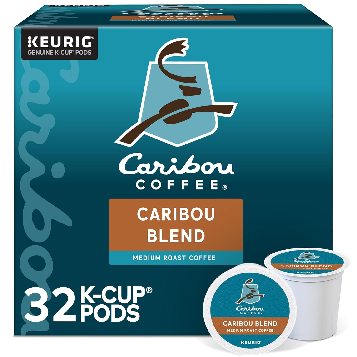 Caribou Coffee Caribou Blend medium roast Keurig K-Cup Pods, 32 count