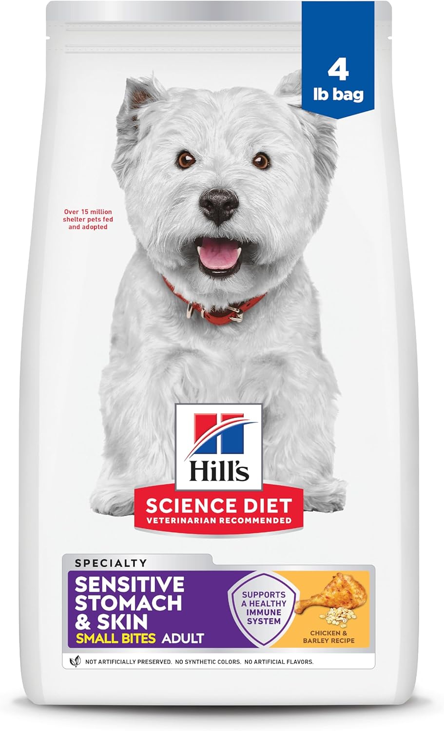 hills-science-diet-sensitive-stomach-skin-adult-1-6-small-kibble-dry-dog-food-chicken-recipe-4-lb-bag