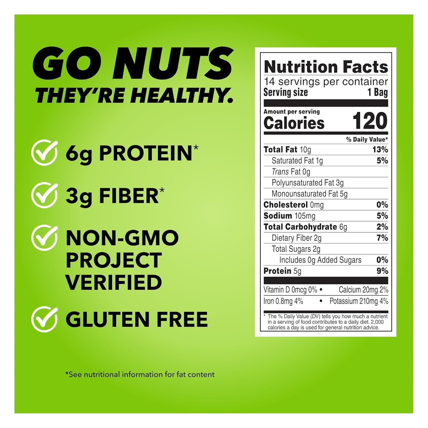 wonderful pistachios no shells roasted & salted nuts 0.75 ounce bag pack of 14 protein snacks