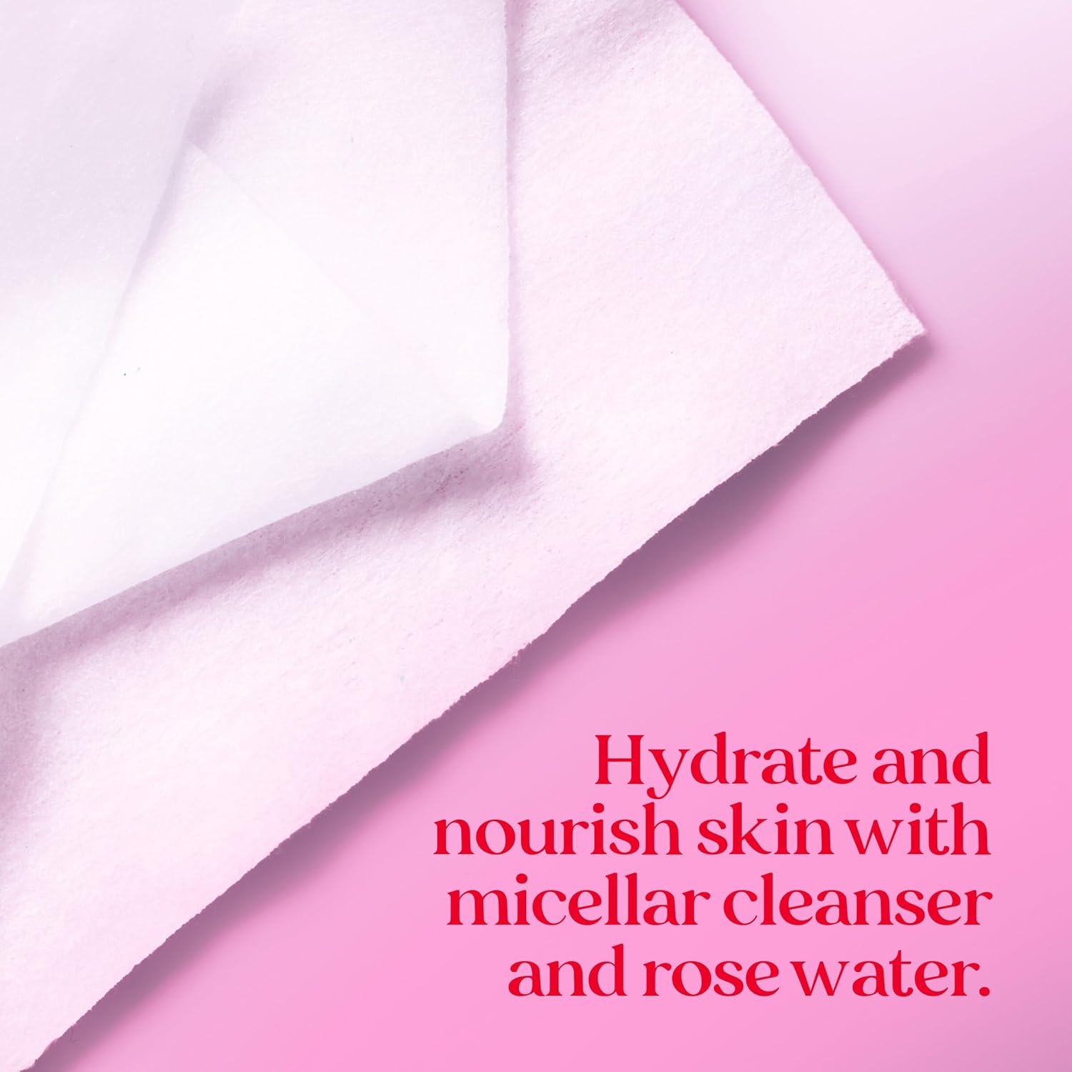 Burt's Bees 30 ct Rose Water Facial Towelettes, Hydrating Micellar Makeup Remover Wipes for All Skin Types, 3-Pack