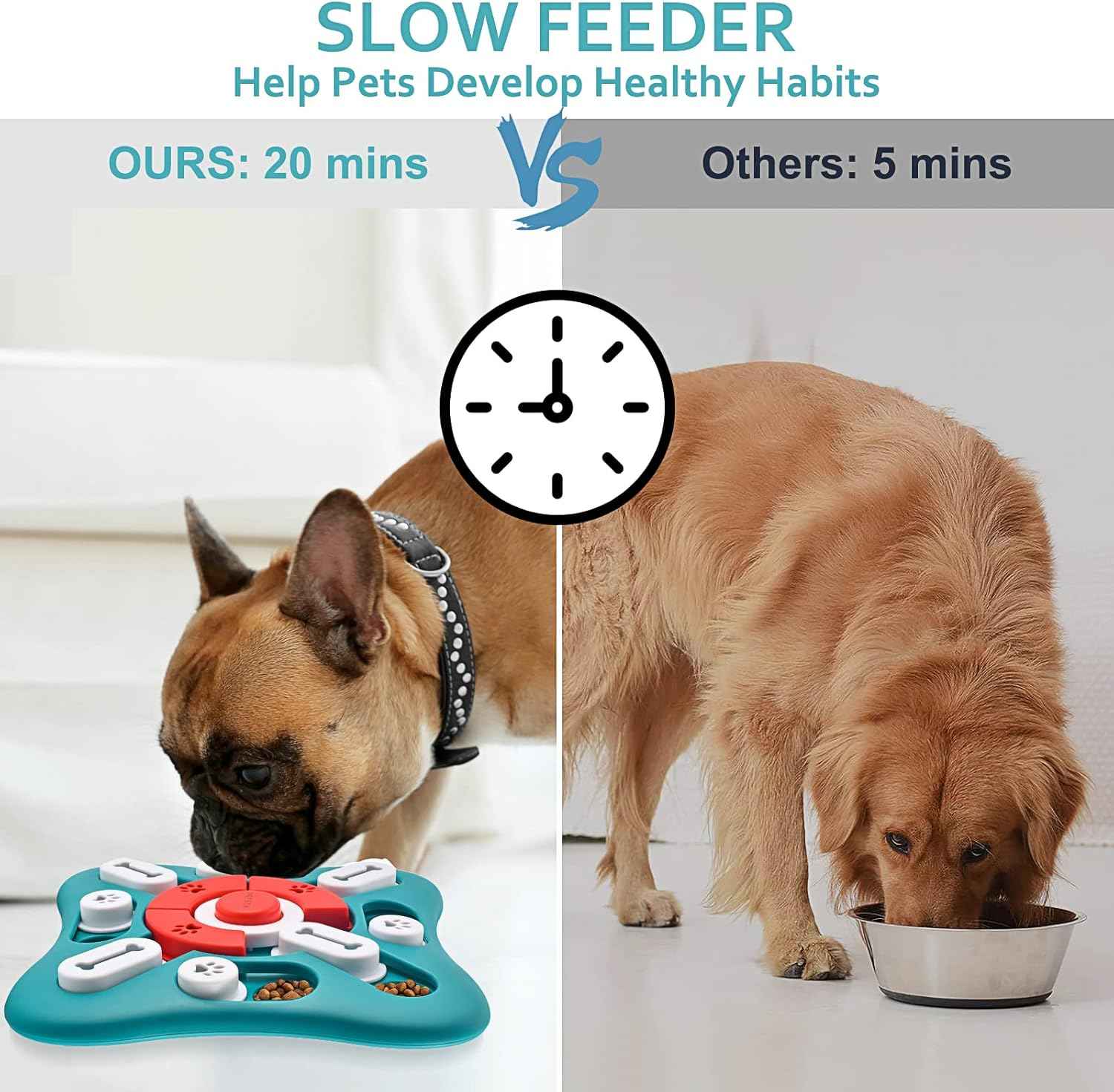 Dog Puzzle Toys - Interactive, Mentally Stimulating Toys for IQ Training & Brain Stimulation - Gift for Puppies, Cats, Dogs