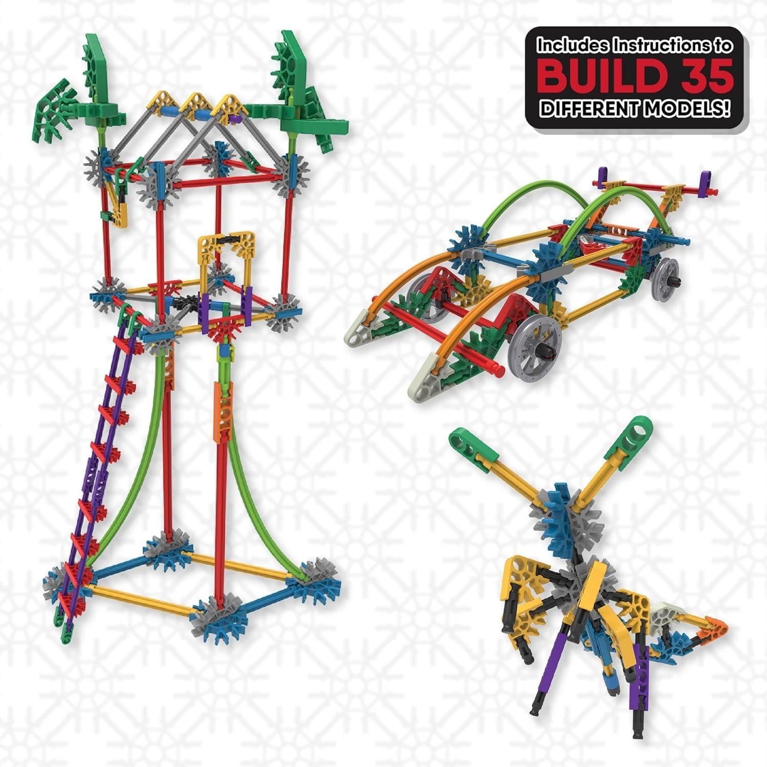 K'NEX - Click & Construct Value Building Set - 522 Pieces, STEM Building, Creative Play Set‚ Ages 7+
