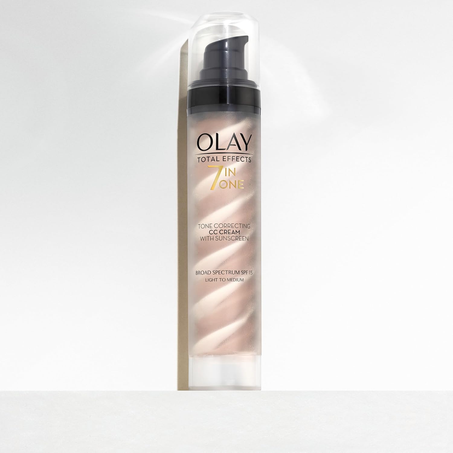 olay total effects tone correcting face moisturizer with spf 15, light to medium, 1.7 ounces for hydrating and protecting skin