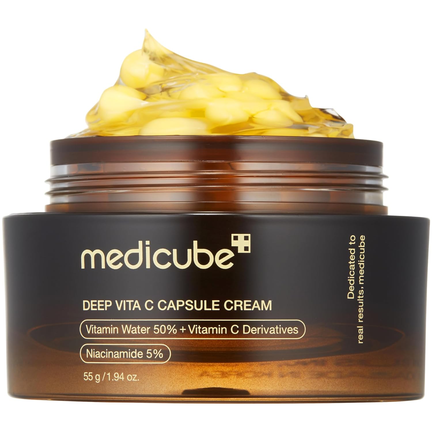 medicube Deep Vitamin C Golden Capsule Face Moisturizer, 1.94 oz, Liposome Capsules For Wrinkles, Skin Radiance, Korean Skin Care