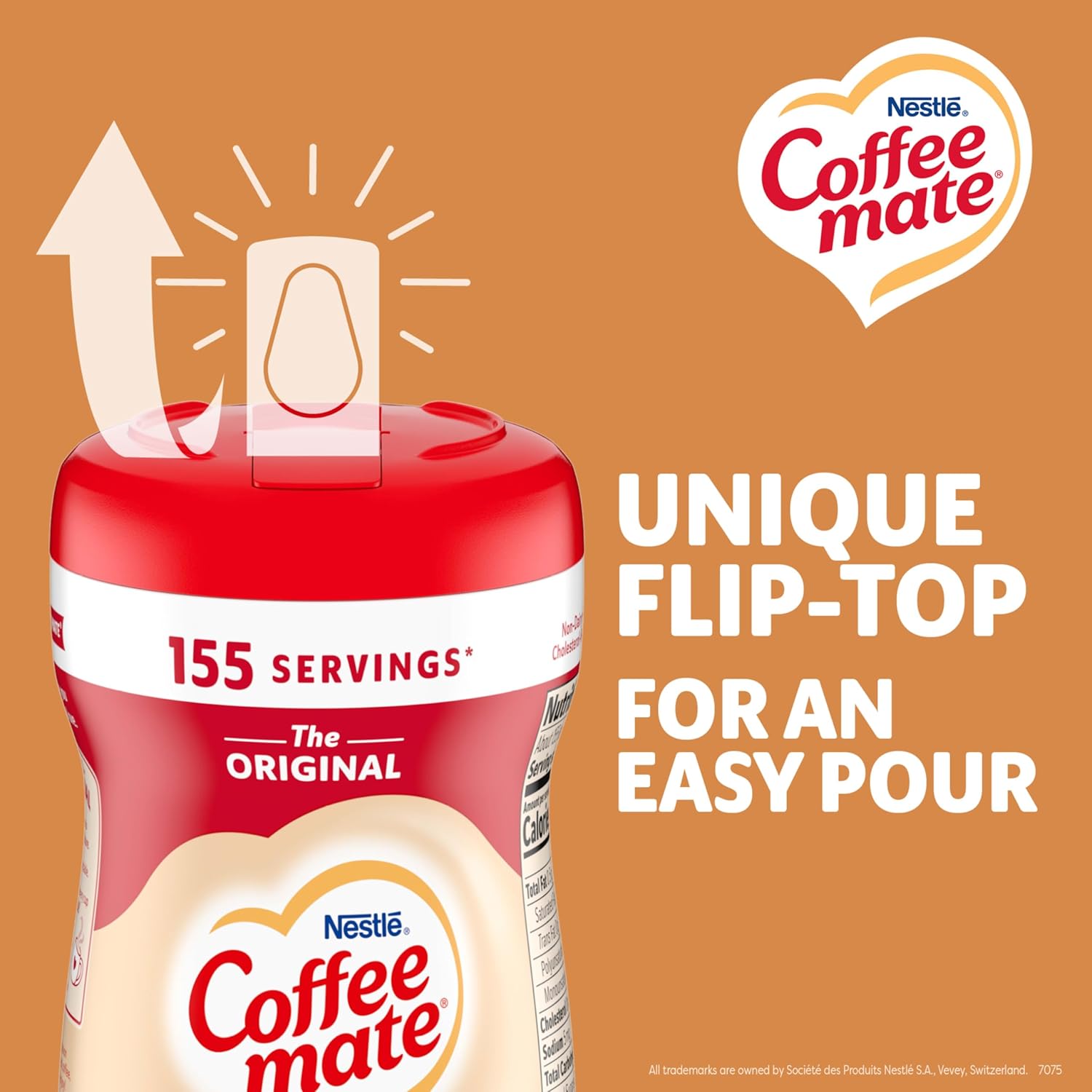 Nestle Coffee mate Original Powder Creamer, 11 oz Canister, Pack of 12, Non-Dairy, Lactose-Free, Cholesterol-Free