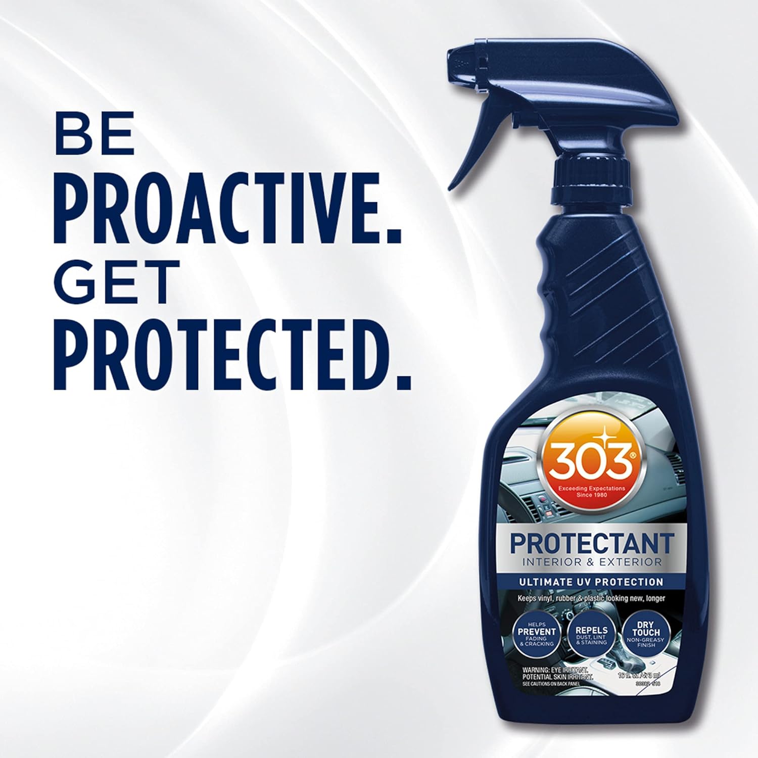 303 16oz Automotive Protectant Spray, Exterior & Interior Car Cleaning Supplies, UV Protection, Non-Greasy Finish