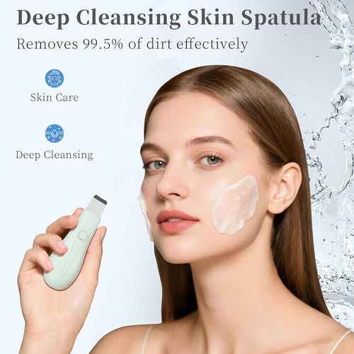 Blackhead remover tool for face and nose, skin scrubber spatula deep pore cleaner, daily skin care for men and women