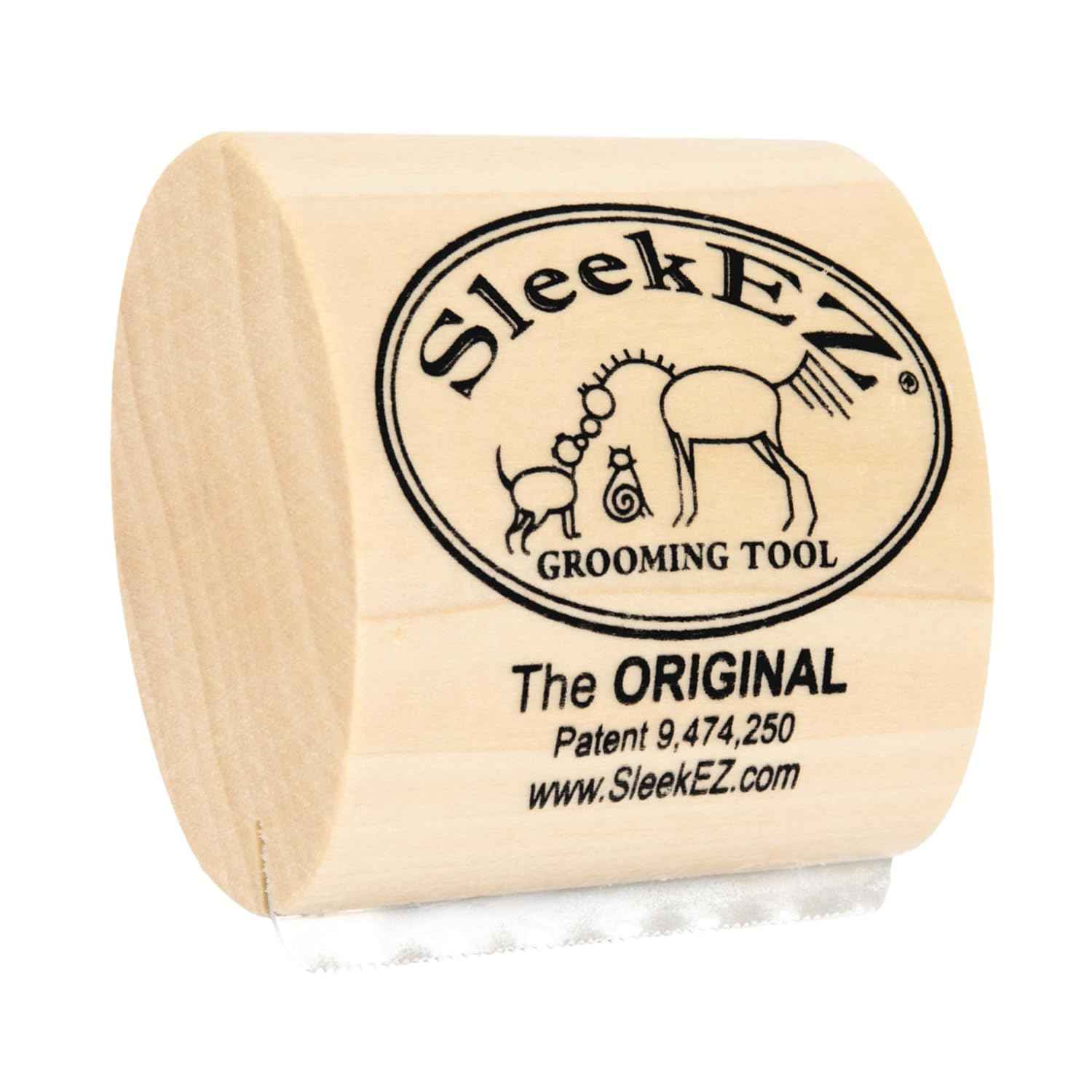 SleekEZ Dog Brush for Shedding & Dog Grooming Supplies | Pet Hair Removal Tool | Great For All Fur Types | For Short, Medium, & Long Hair Pets | Reduces Shedding by 95% | Made in USA | 5 inch