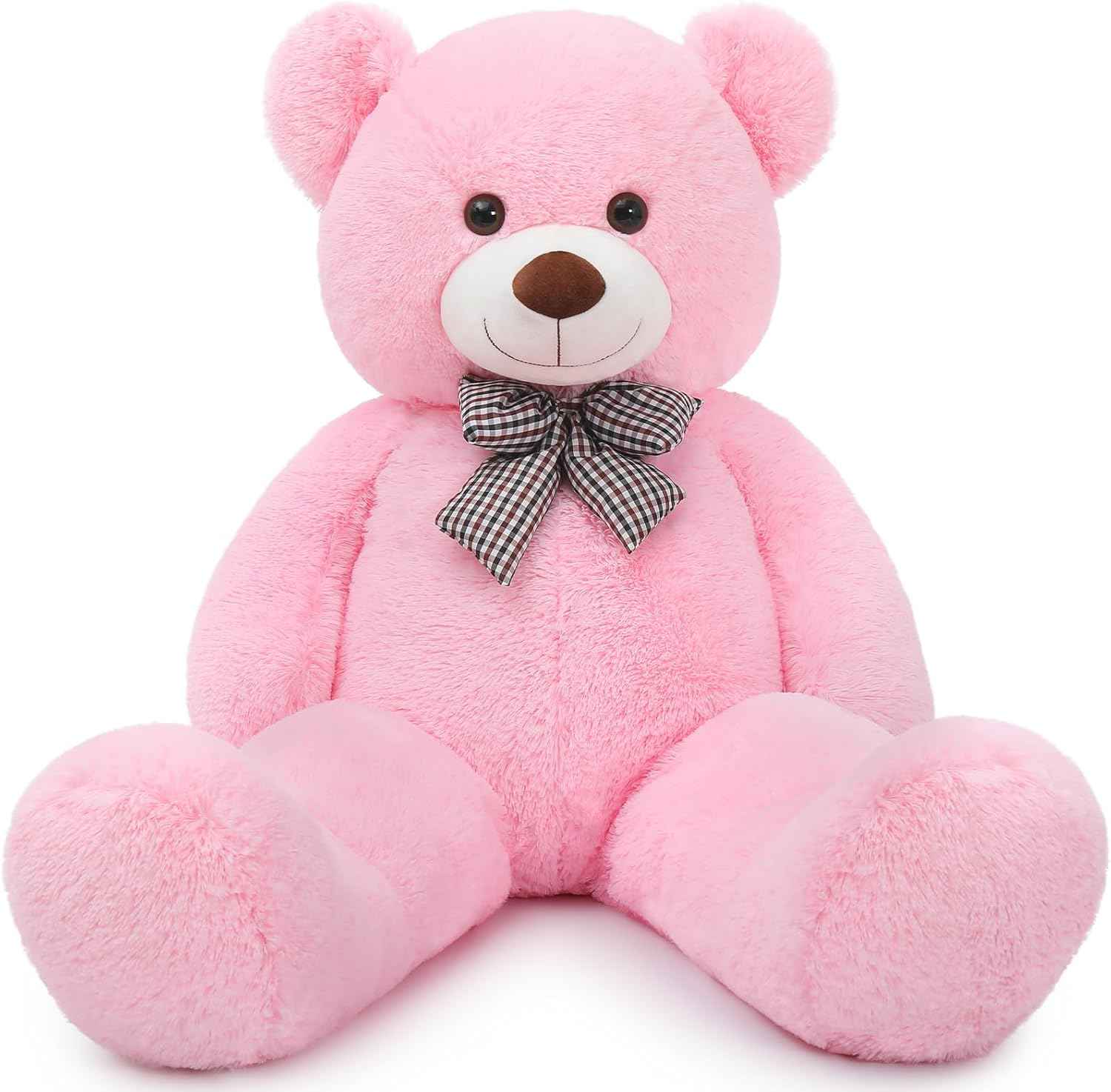 MaoGoLan Giant Teddy Bear 4 Feet,Adorable and Cuddly Big Bear Stuffed Animal 47", Classic Teddy Bear Plush Gift Decoration for Baby Shower,Party,Birthday,Valentines Day,Tan