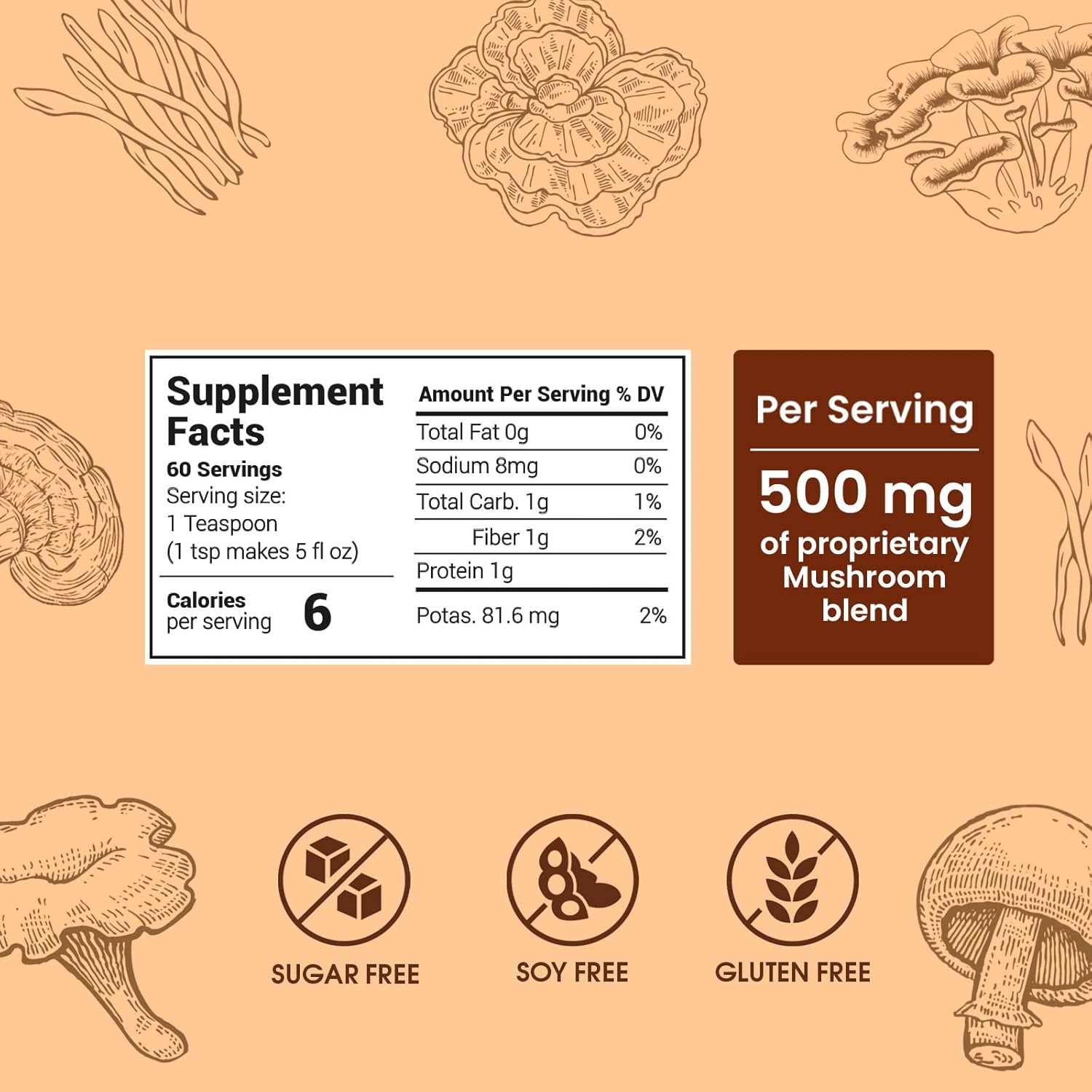 lion's mane gourmet arabica 10 mushroom coffee 60 servings
