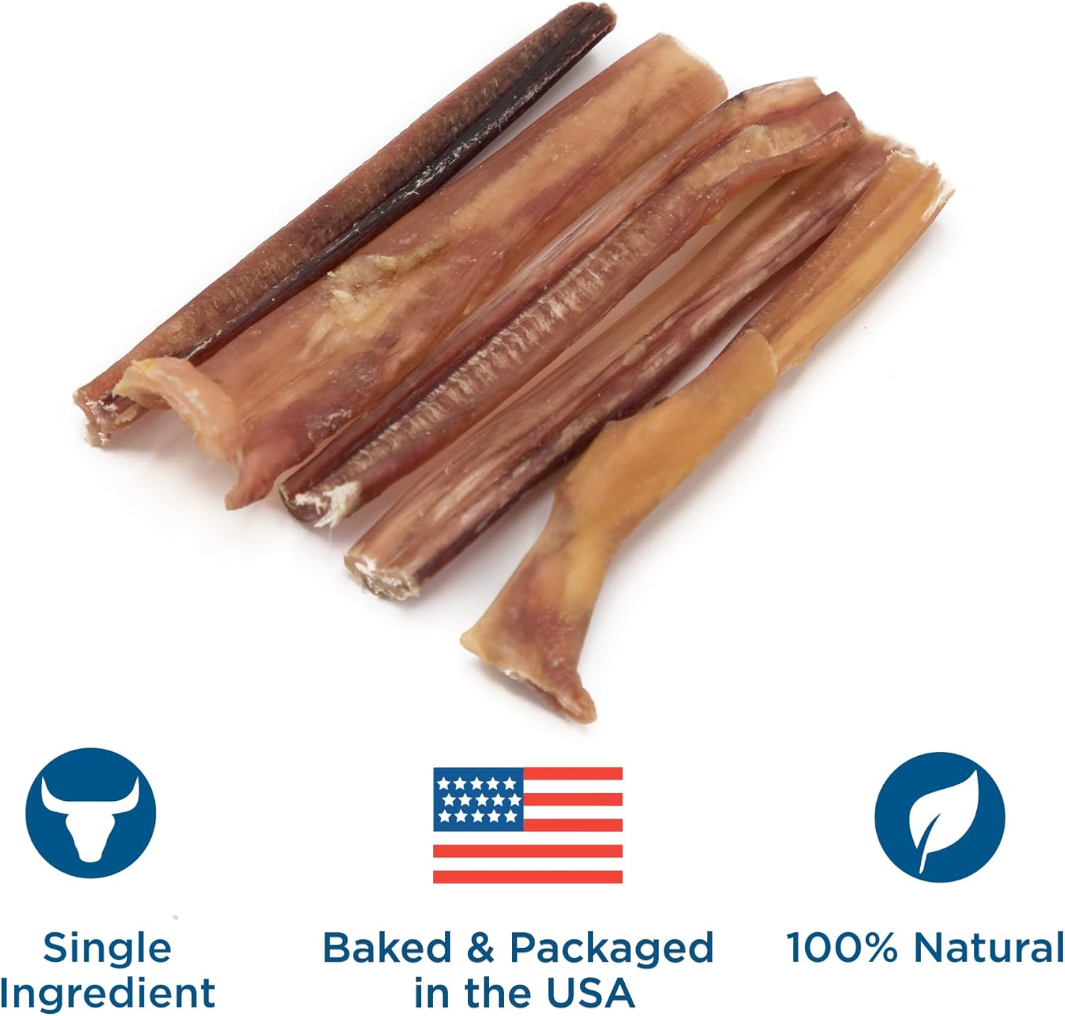 Best Bully Sticks 4 inch bully sticks for small dogs - 8 oz pack - natural, grain-free, rawhide-free