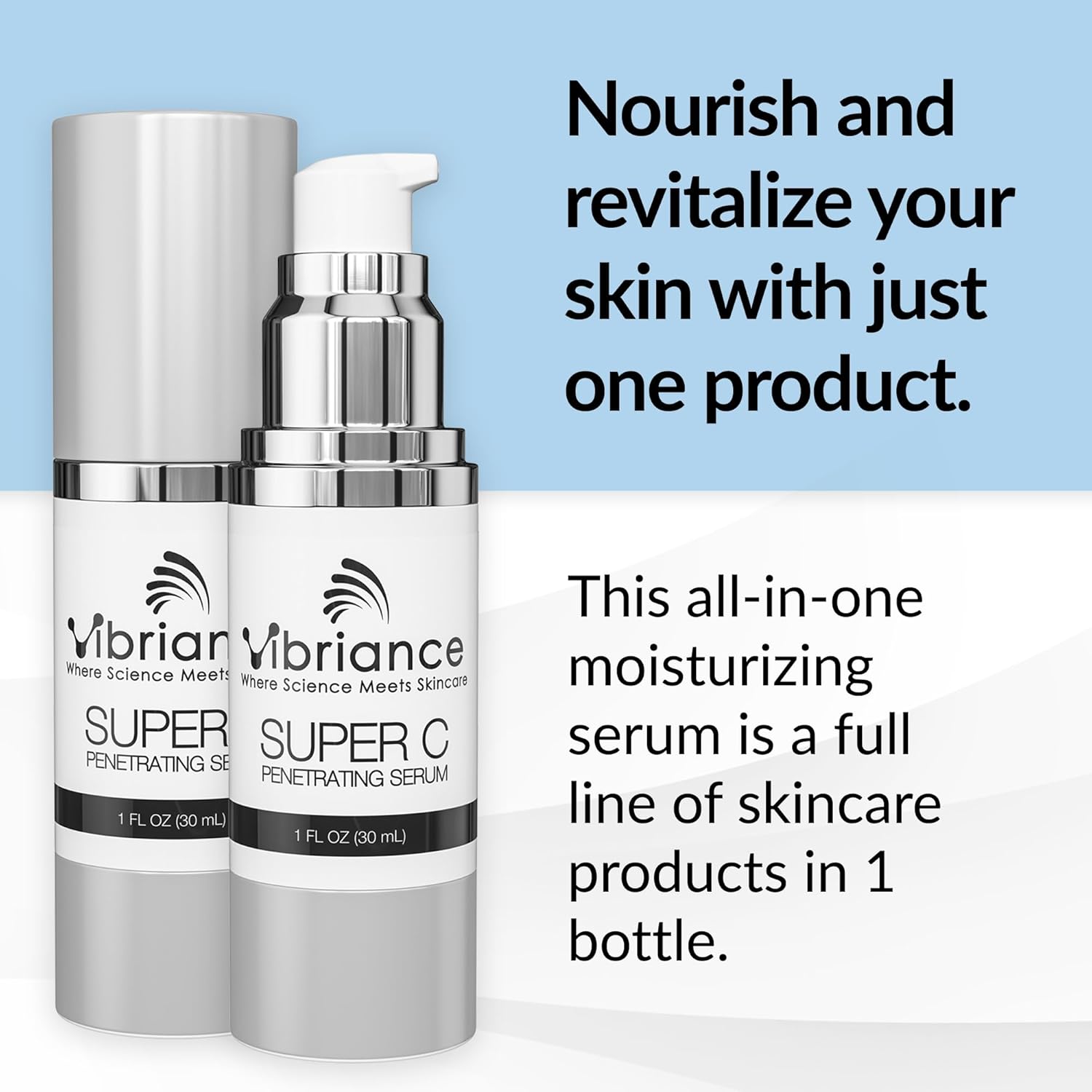 vibrance super c serum for mature skin, 1 fl oz, all-in-one vitamin formula hydrates and firms