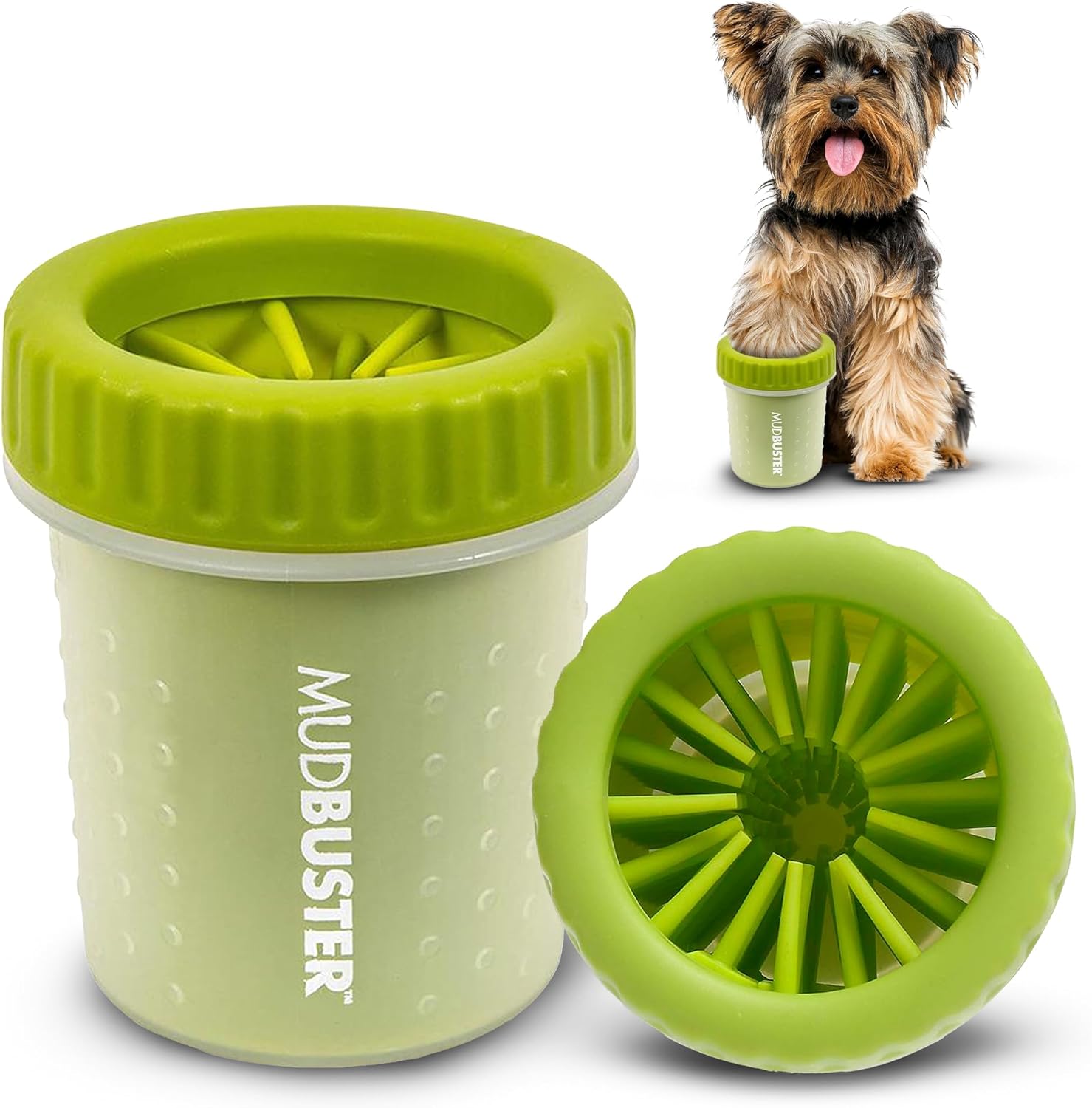 Dexas MudBuster Portable Dog Paw Washer in Large, Matte Black, Special Edition for Easy Cleaning