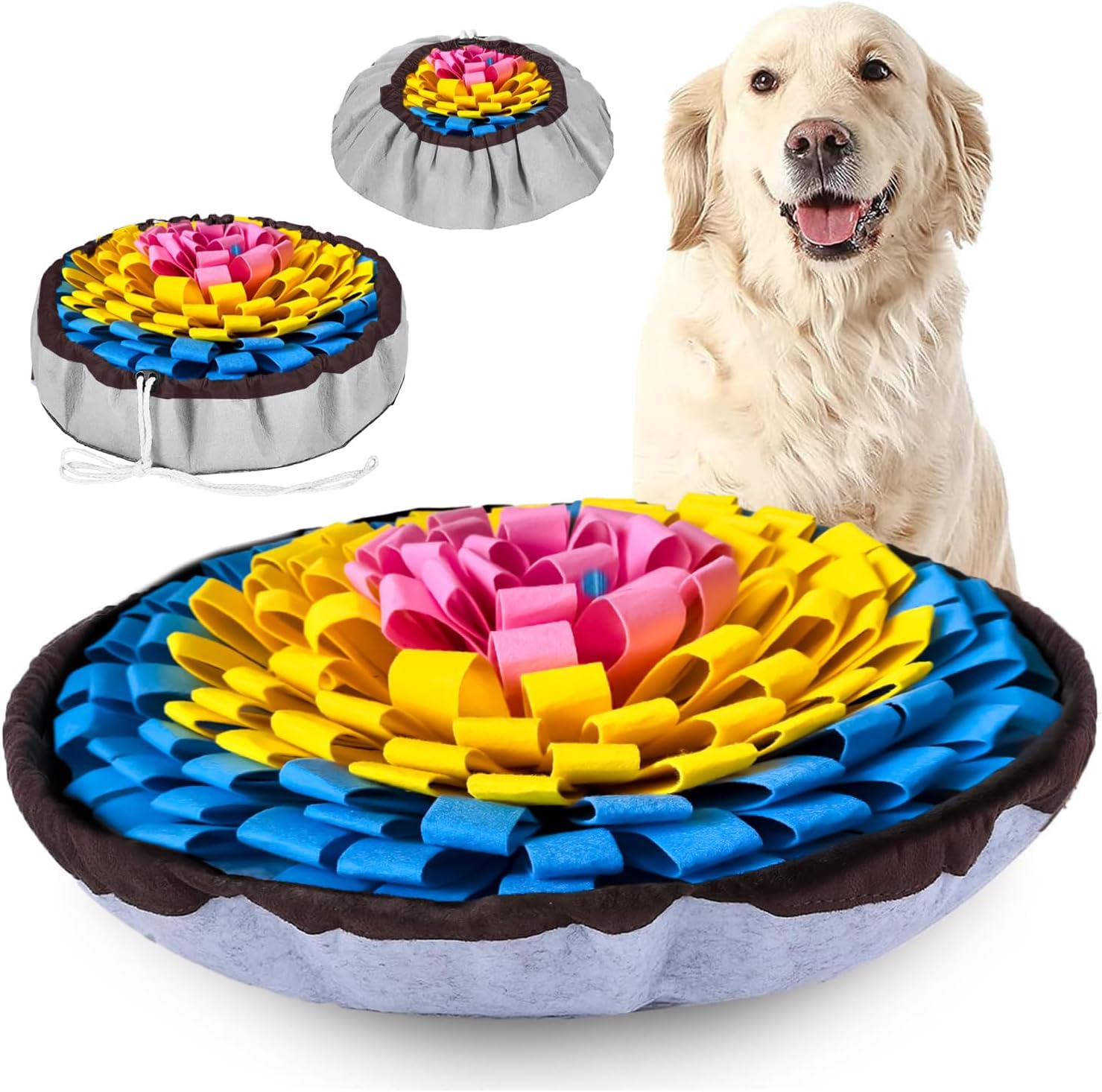 PET ARENA Snuffle Mat for Dogs - Adjustable Puzzle Toy for Large & Small Breeds