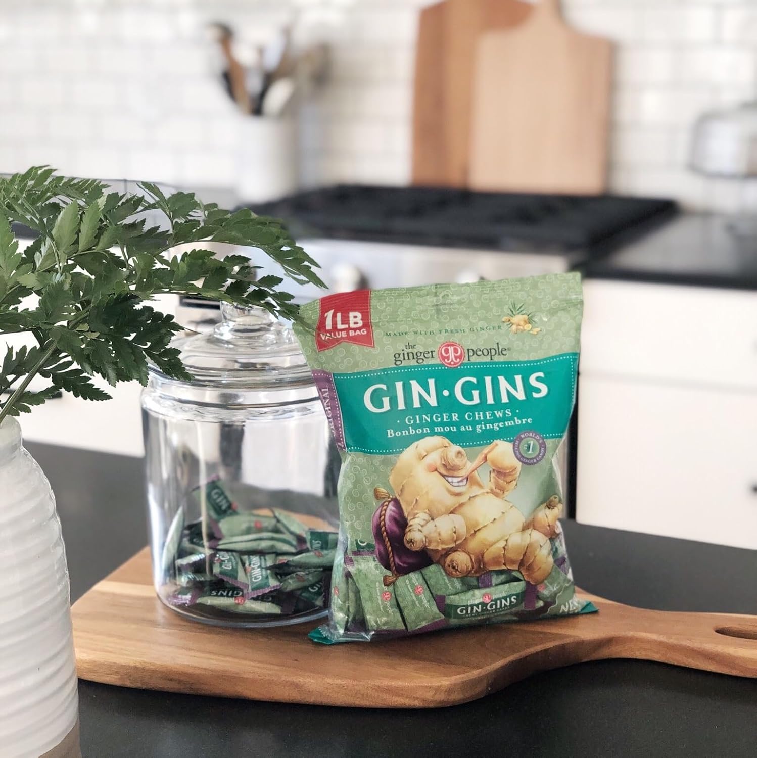 the ginger people gin gins original ginger chews 1 lb bag individually wrapped