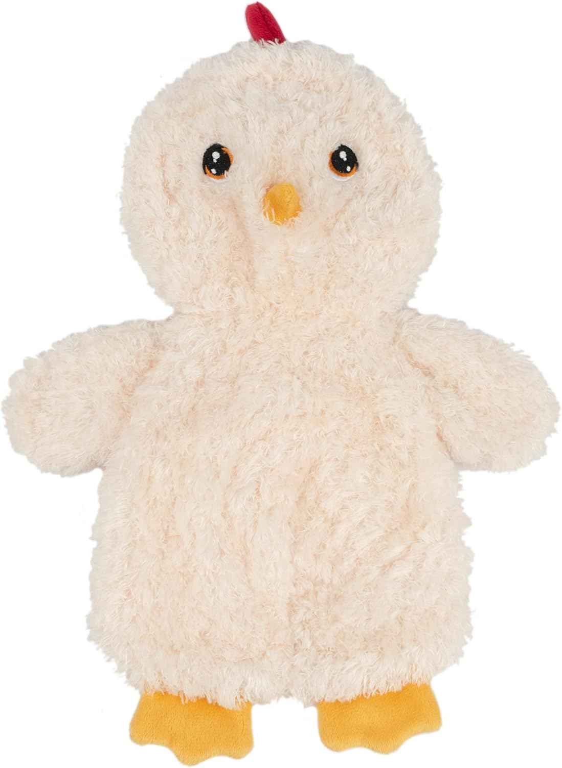 Best Pet Supplies Interactive Squeaky Dog Chew Toy, Ideal Dog Toys for Chewers, Small, Medium & Large Dogs, and Fetch Lovers - Crinkle Duck (Light Pink), Large