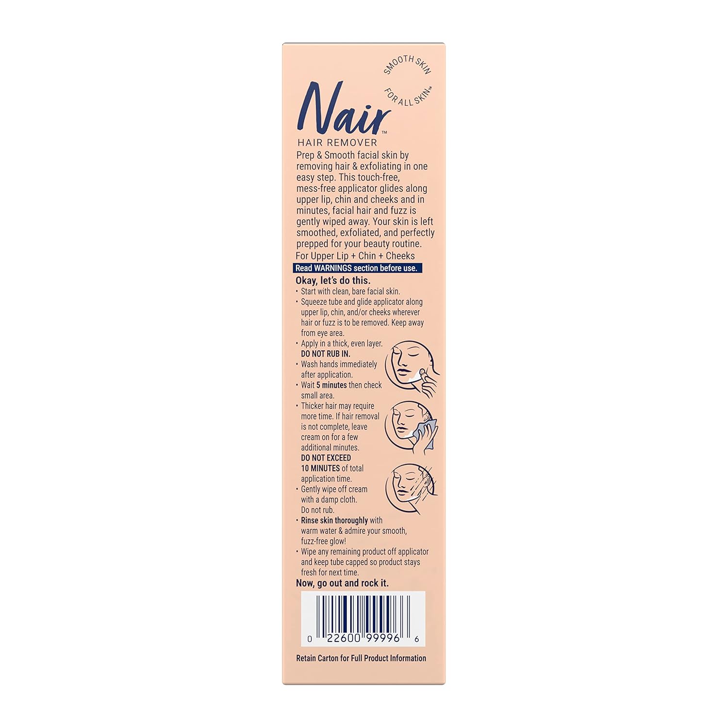 Sensitive skincare solution with collagen, coconut milk, and gentle face hair removal cream for smooth skin prep