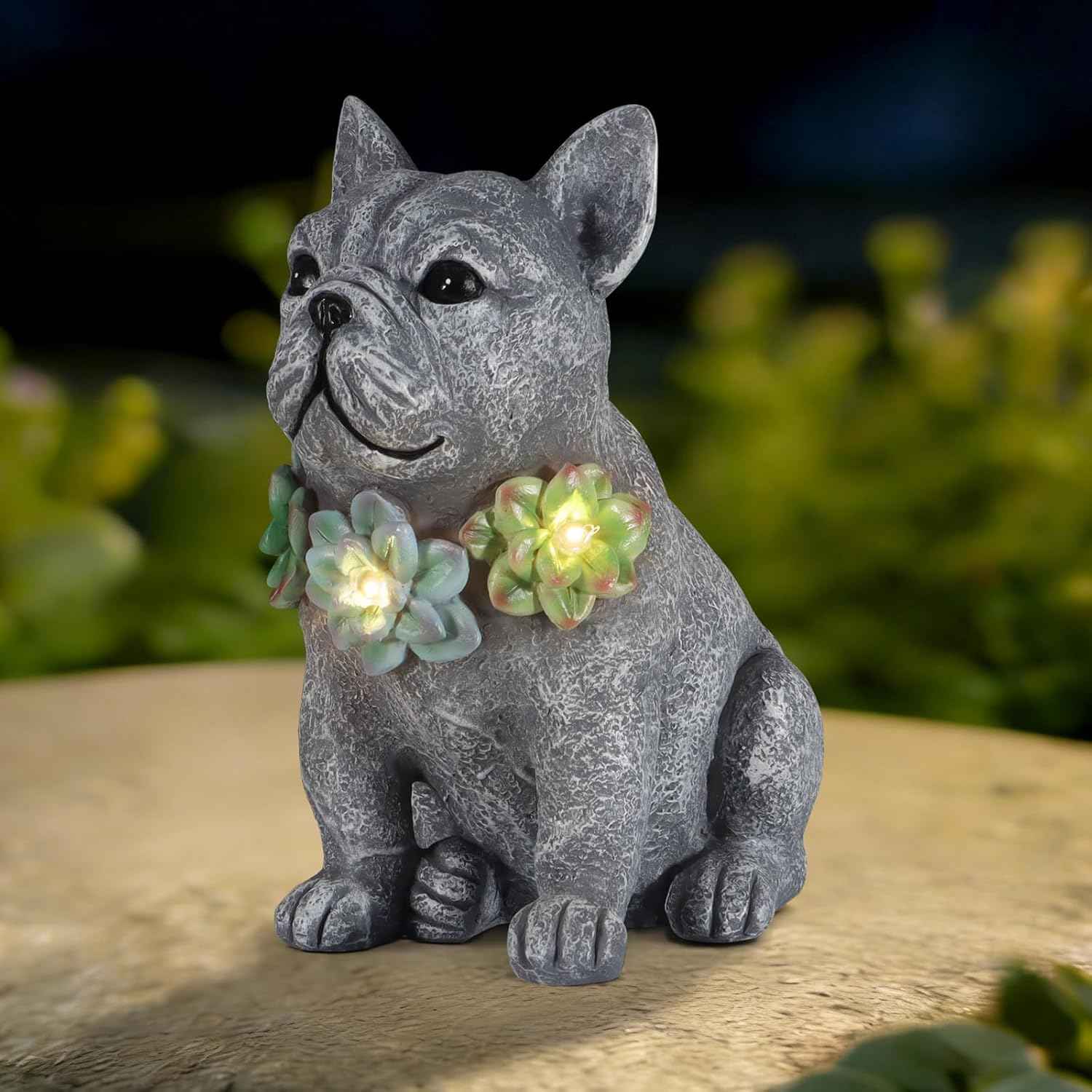 Solar Garden Statues Cat with Daisy and LED Lights Birthday Gifts for Women Mom Grandma Solar Outdoor Cat Decor for Outside,Outdoor Solar Lights for Yard, Garden and Patio, Unique Gift for Women