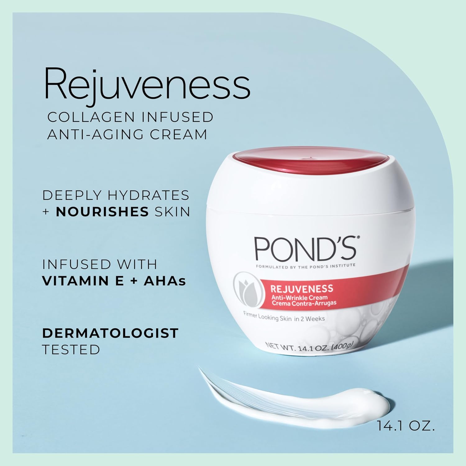 Pond's Rejuveness Anti-Aging Face Moisturizer with Alpha Hydroxy Acids, 14.1 oz