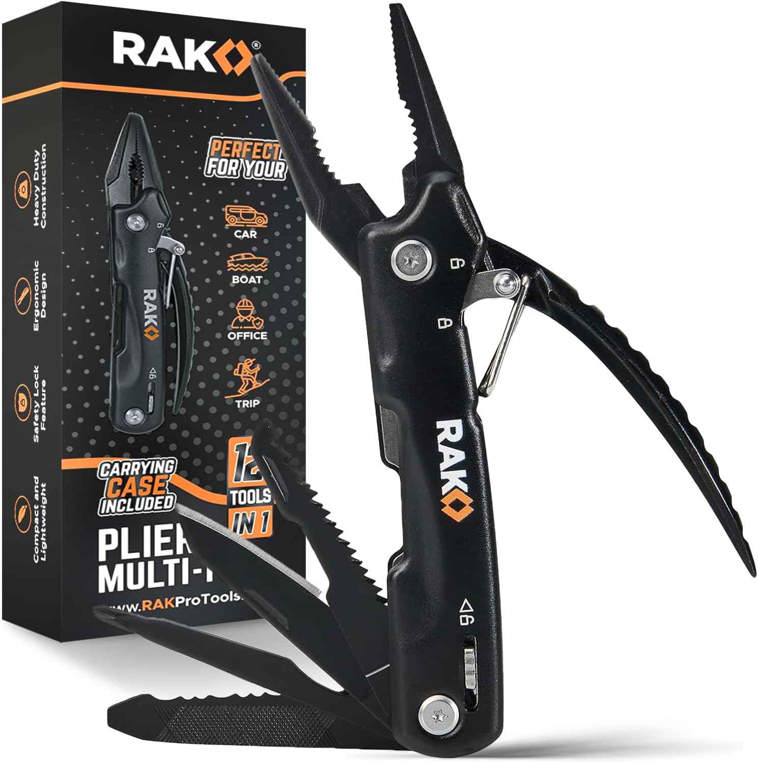 RAK Multitool Pen - Multi-Tool Pens, LED Light, Flathead, Phillips Screwdrivers, Level, Ruler, Bottle Opener, and Stylus. Cool Gadgets Gifts for Men, Dad, EDC Pen Tool, Gift-Ready Box, Pack of 2