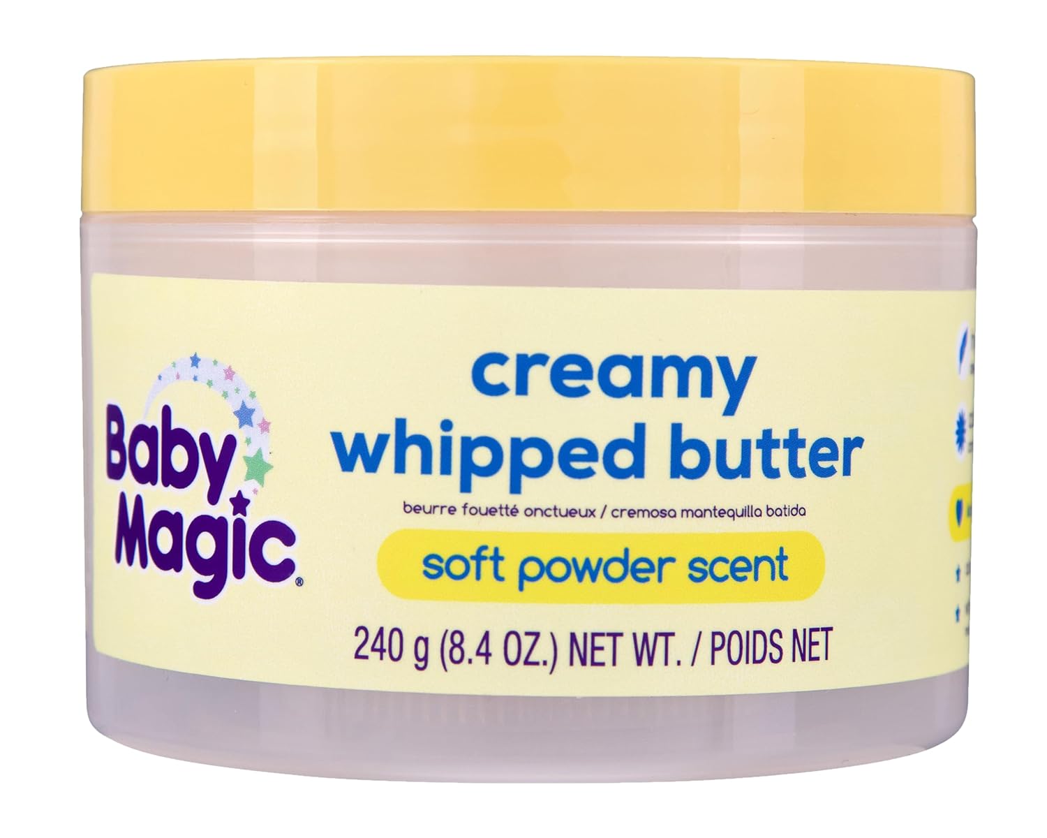 Baby Magic creamy whipped butter for skin, hypoallergenic, 8.4 fl oz, baby soft, vitamin-enhanced