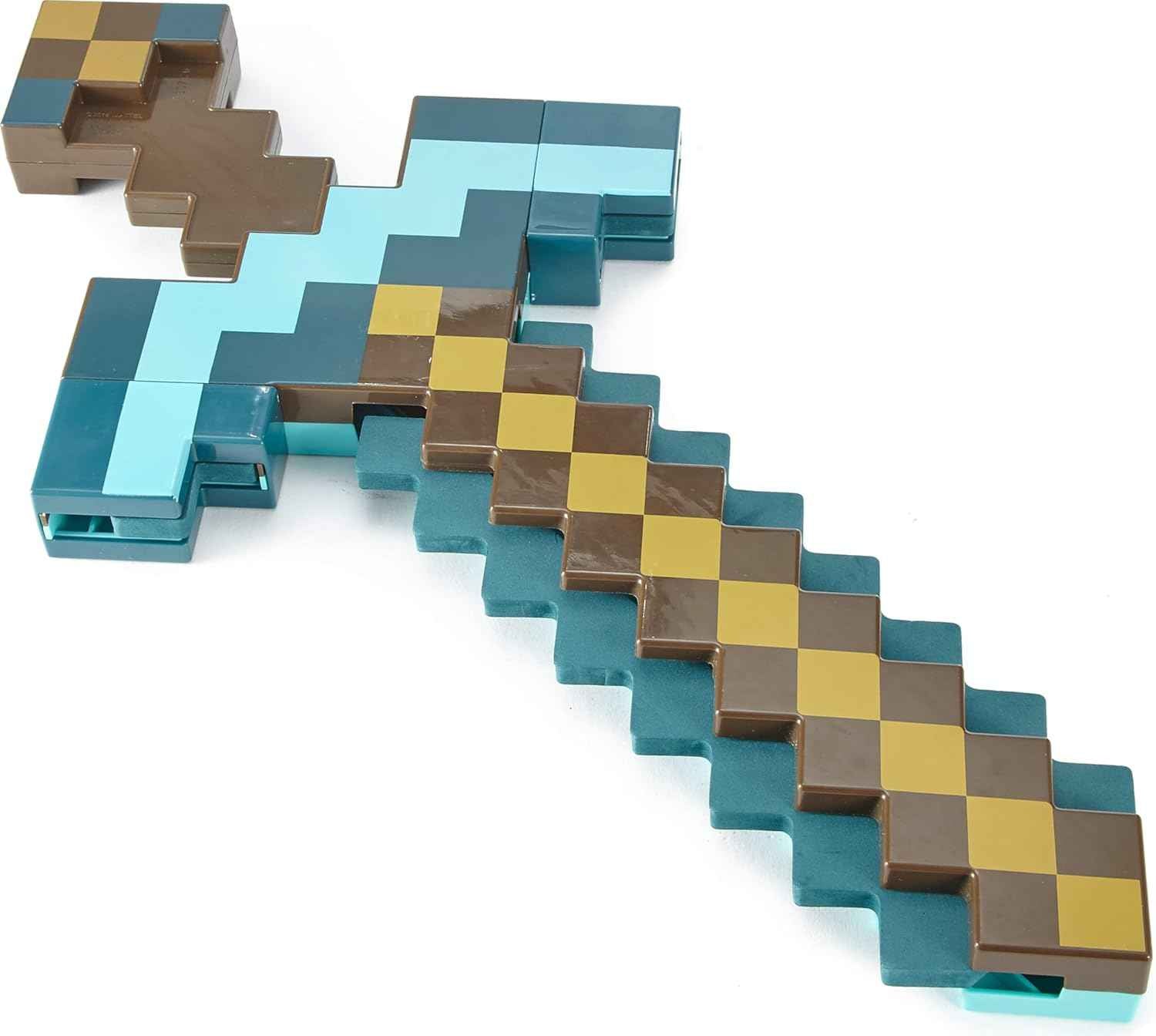 Mattel Minecraft Transforming Diamond Sword & Pick-Axe Kid-Sized 2-in-1 Toy Accessory for Role-Play & Costumes (Amazon Exclusive)
