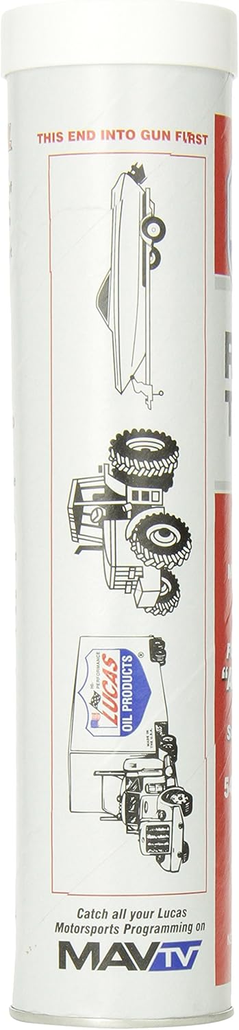 Lucas Oil 10005 Red N Tacky Grease - 14 Ounce Cartridge