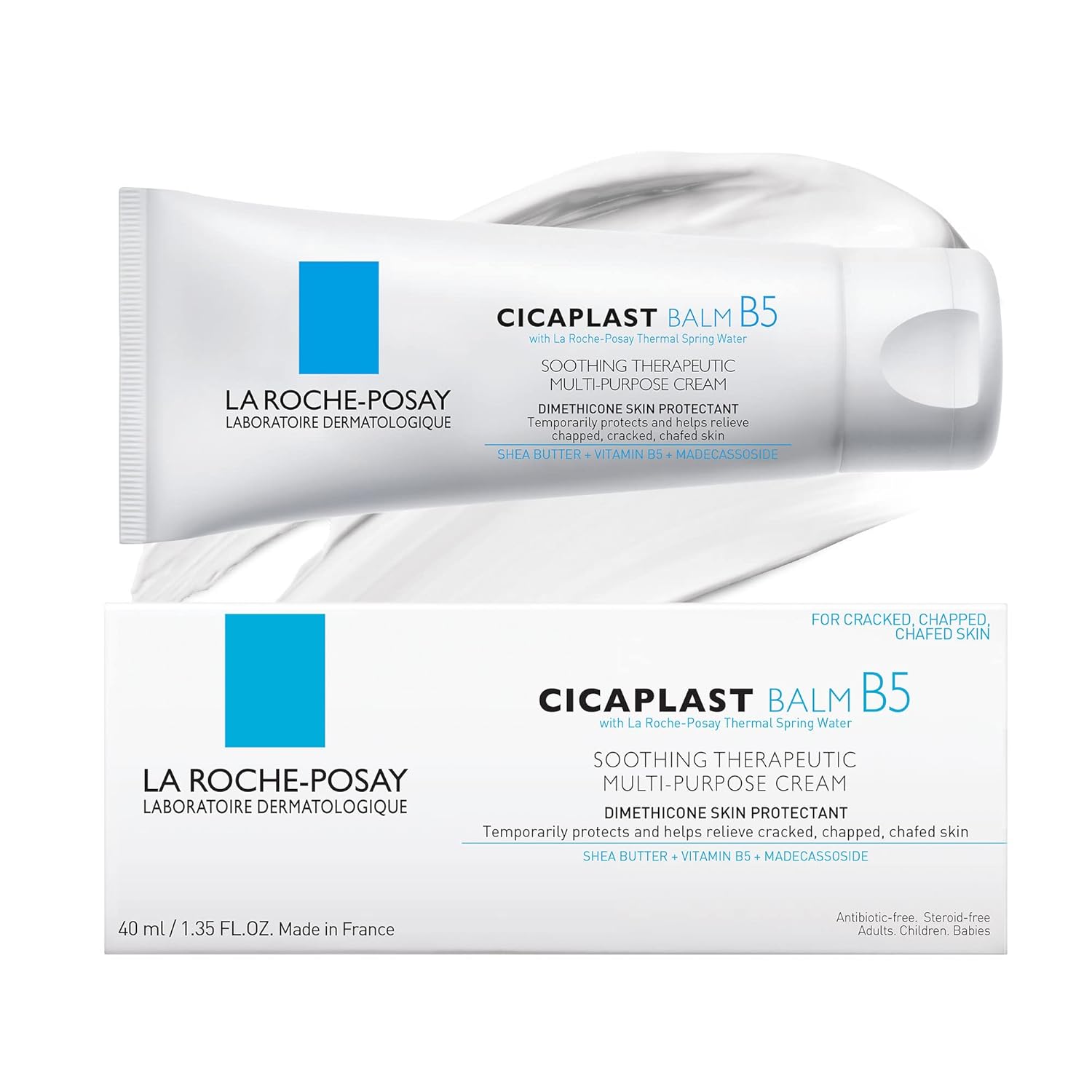 la-roche-posay cicaplast balm b5, 40ml or 100ml, soothing multi-purpose cream for dry & irritated skin