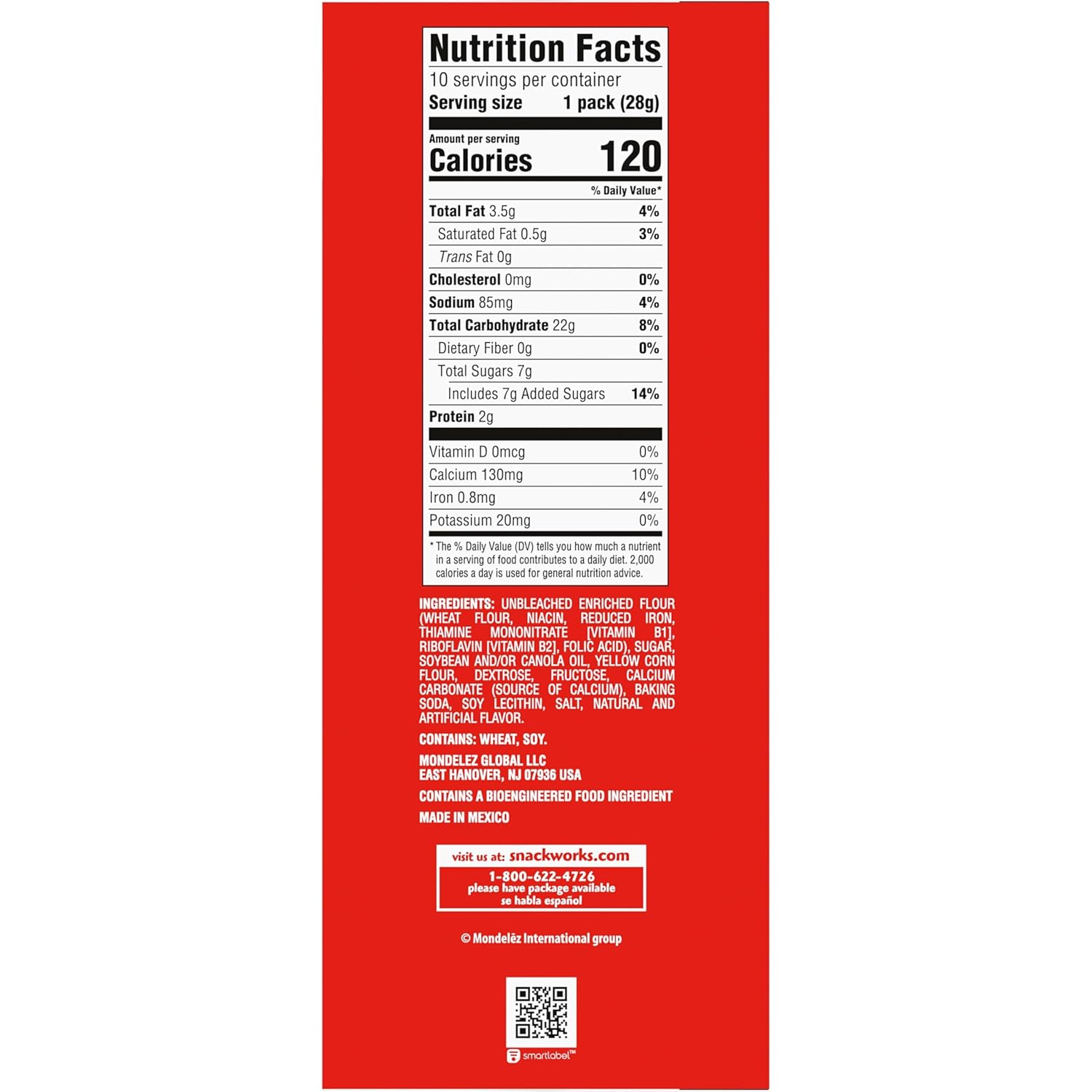 Barnum's Original Animal Crackers, 10 Snack Packs, 1 oz, Circus-Themed, Kids' Snacks, Calcium-Rich