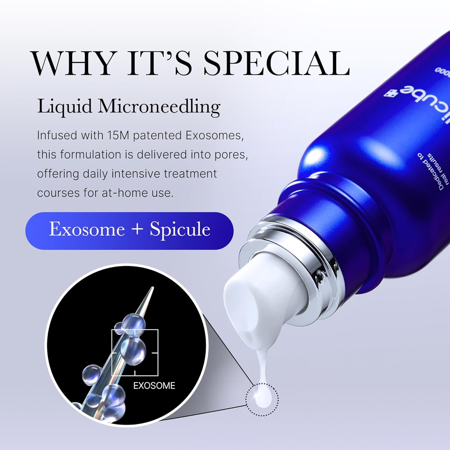 medicube zero exosome shot 7,500 ppm spicule facial serum 1.01 fl oz korean skin care