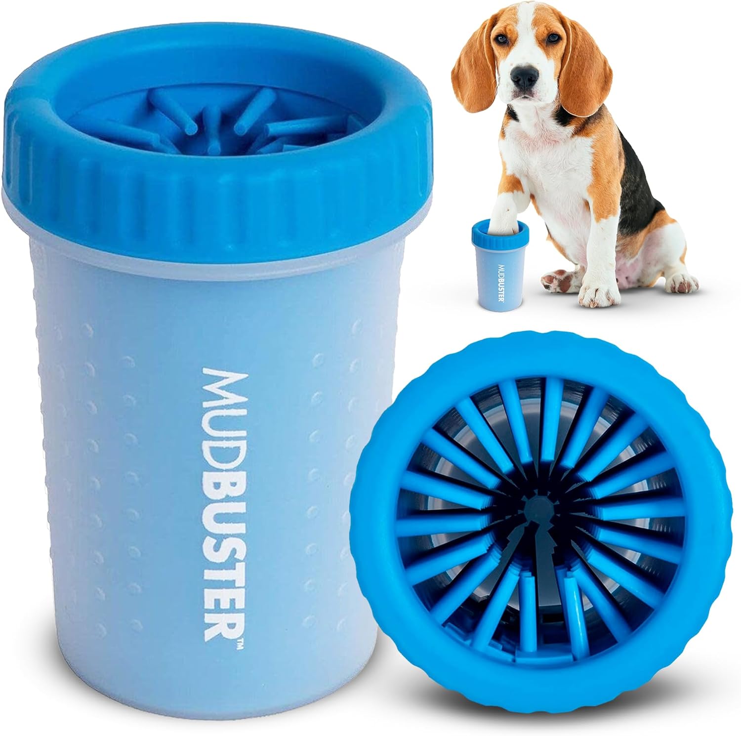 Dexas MudBuster Portable Dog Paw Washer in Large, Matte Black, Special Edition for Easy Cleaning