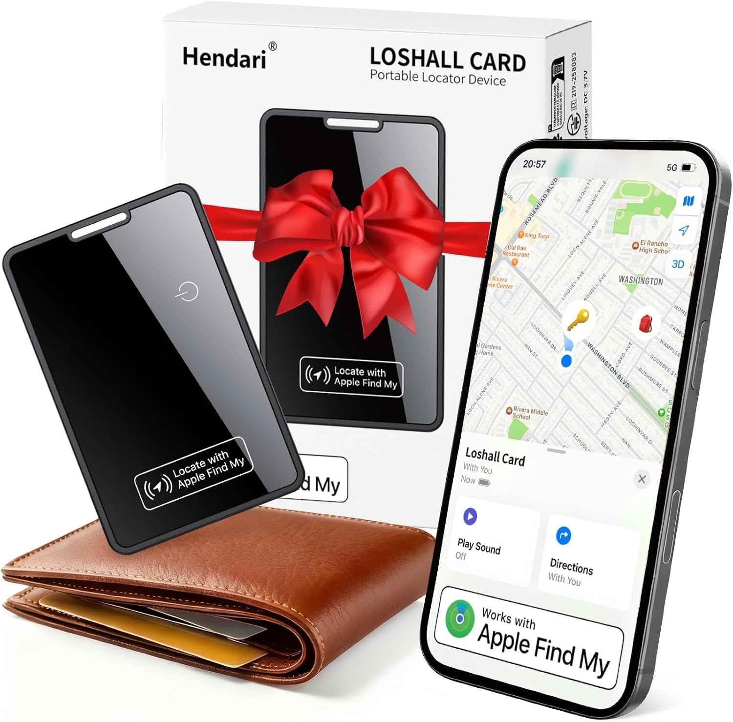 2026 New [Apple MFi Certified] Slim Wallet Tracker Card 0.09in for Apple Find My (iOS Only), GPS Tracker Card (4 Pack) for Airtag Wallet, Wireless Charging, Key Finder and Item Locator for Passport