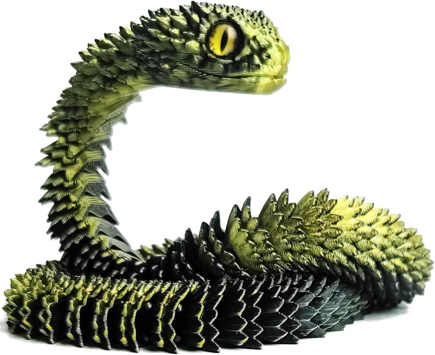 24in 3D Printed Snake Toys, Flexible 3D Printed Animal, Fidget ADHD Snake Toys, Perfect Desk Pet for Animal Collectors, Easter Basket Essentials, Easter Basket Stuffers