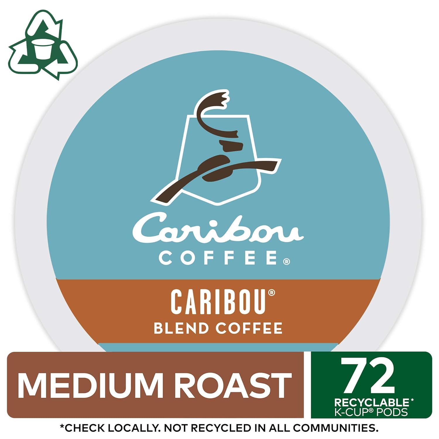Caribou Coffee Caribou Blend Keurig Single-Serve K-Cup Pod, Medium Roast, 72 Count