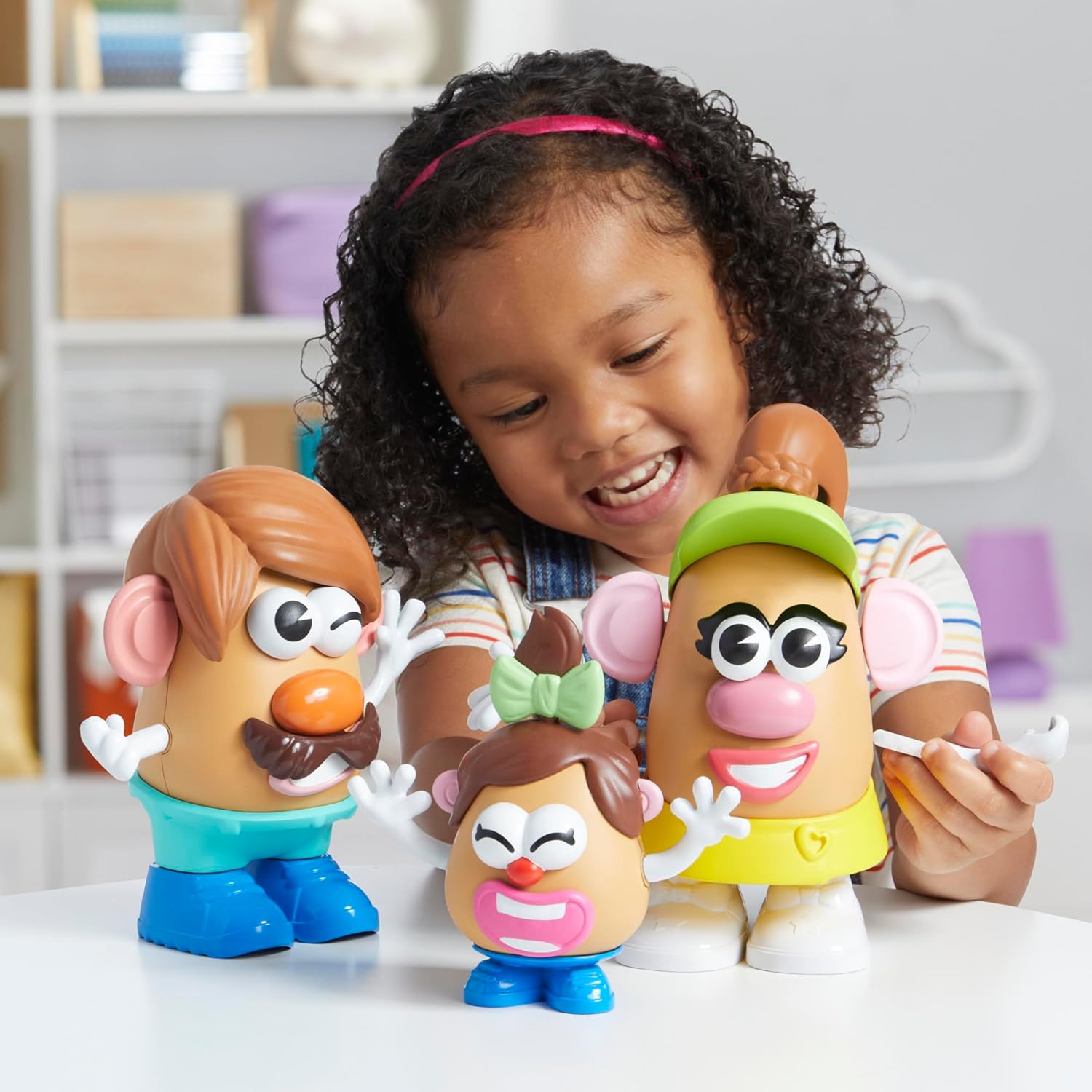 Potato Head Create Your Family Set with 44 Parts and Pieces, Creative Toddler and Preschool Toys for 2 Year Old Girls and Boys and Up (Amazon Exclusive)
