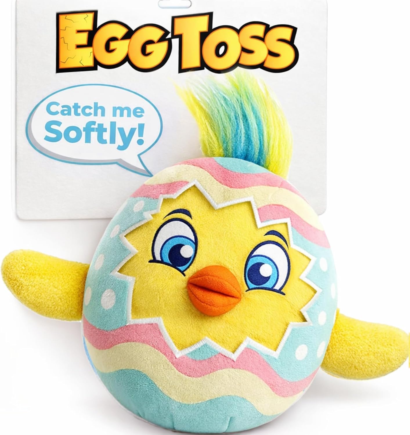 Move2Play Easter Egg Toss Kids Game for ages 3-8, indoor/outdoor hilarious fun toy for toddlers, boys and girls