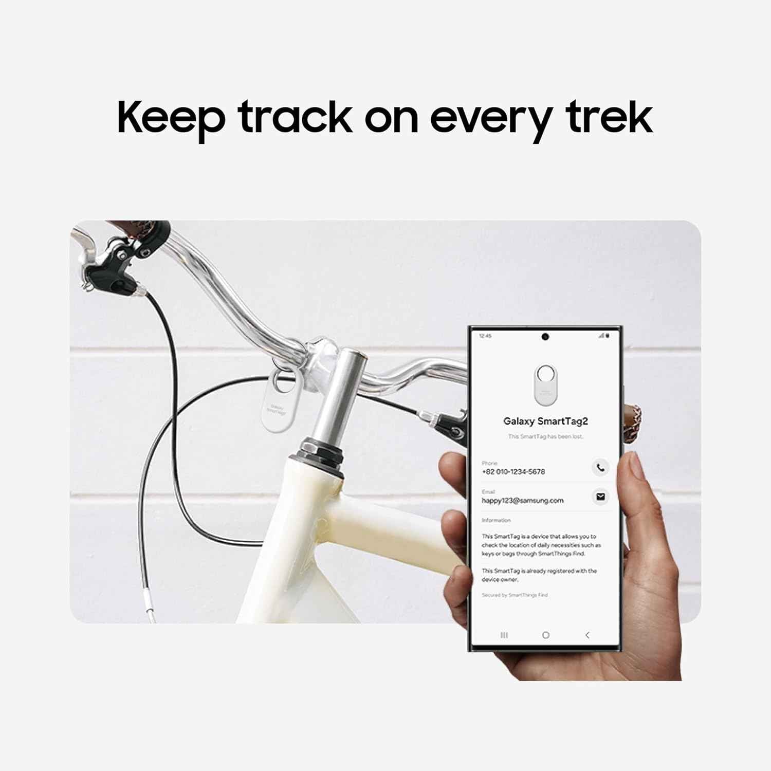 Samsung Galaxy SmartTag2, Bluetooth Tracker, Locator Tracking Device, Item Finder for Keys, Wallet, Luggage, Use w/Phones Tablets Android 11 or Later, 2023, 4 Pack, 2 Black, 2 White