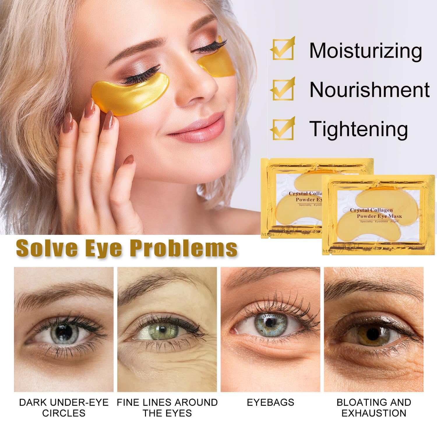 20 pairs lip mask and eye mask set for skincare, bridesmaid gifts, and party favors