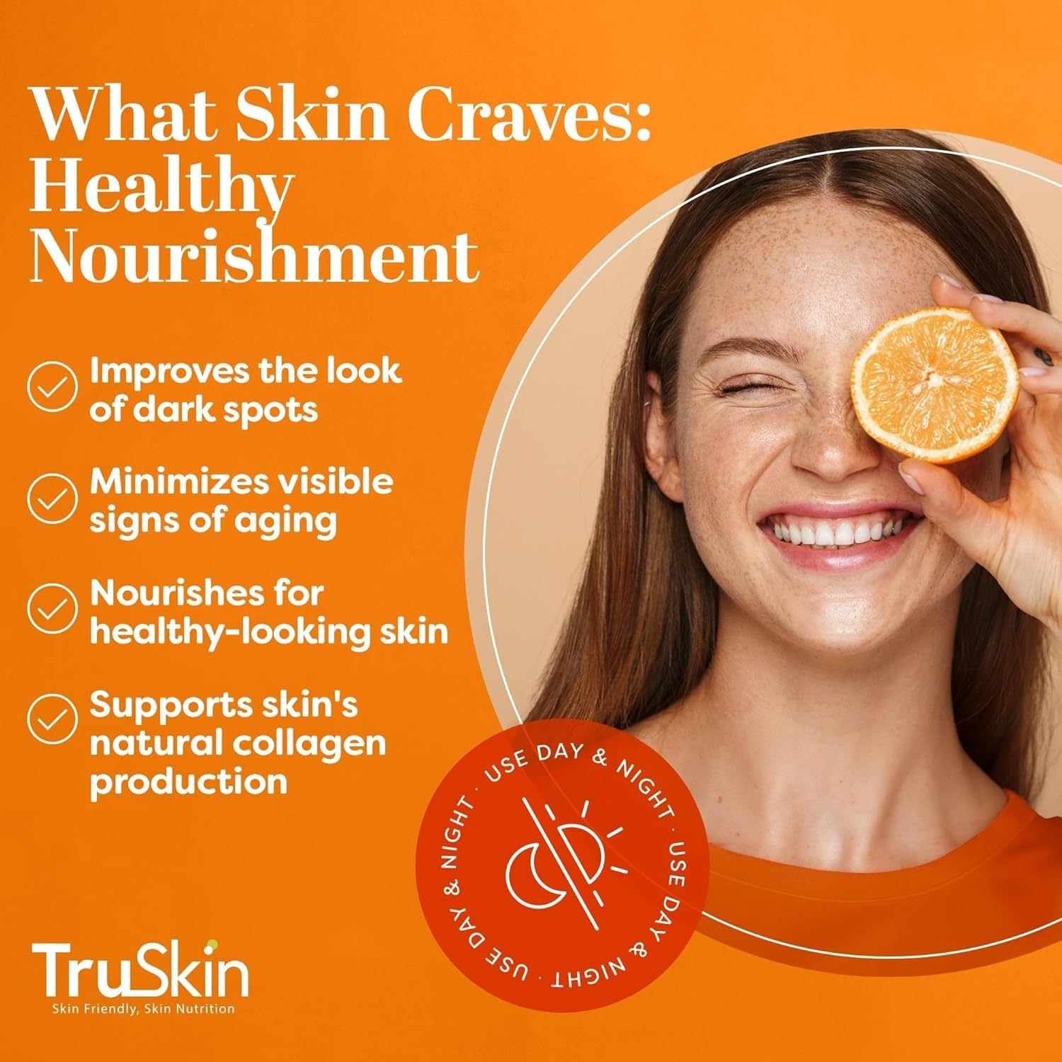 TruSkin Vitamin C Serum for Face - 2 fl oz - Anti Aging with Hyaluronic Acid and Vitamin E for Brightening and Hydration