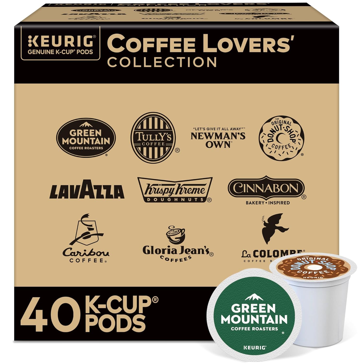Keurig Coffee Lover's Collection Variety Pack, 40-count, assorted light, medium, dark roast K-Cup pods