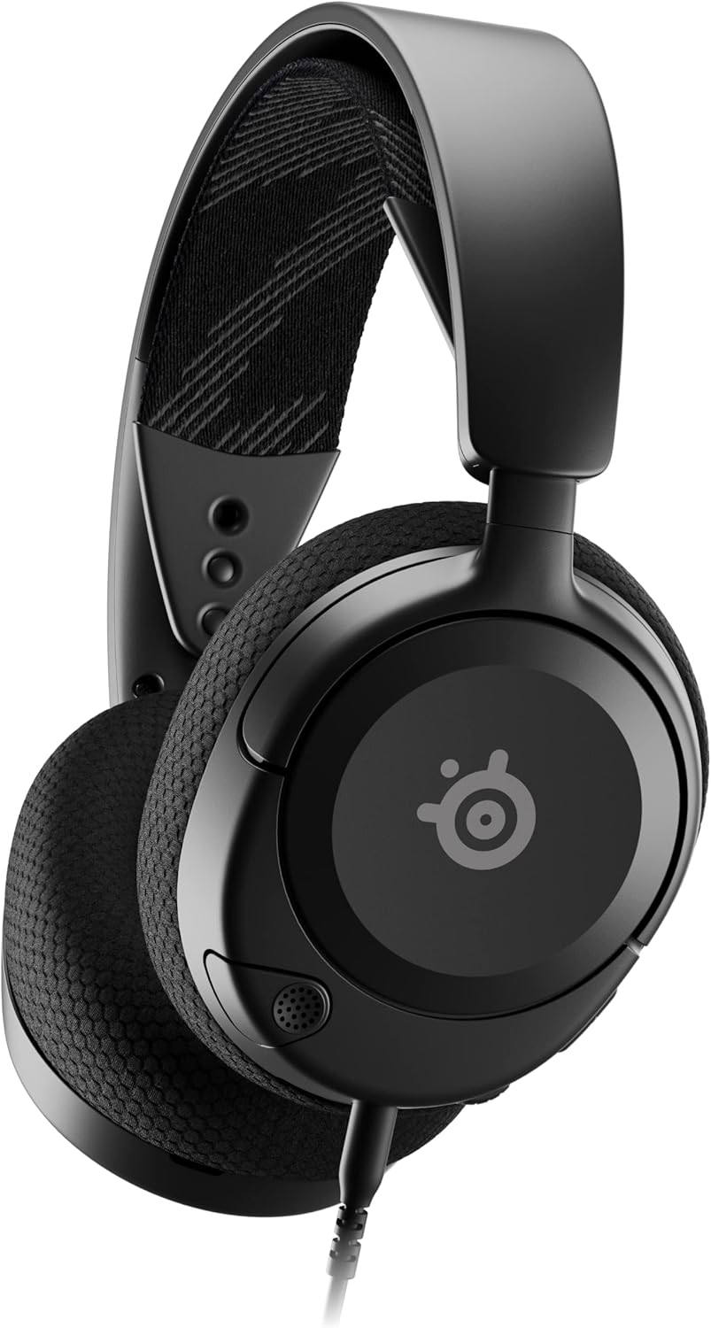 SteelSeries Arctis Nova 1 Multi-System Gaming Headset - Hi-Fi Drivers - 360° Spatial Audio - PC, PS5/PS4, Switch, Xbox - Black