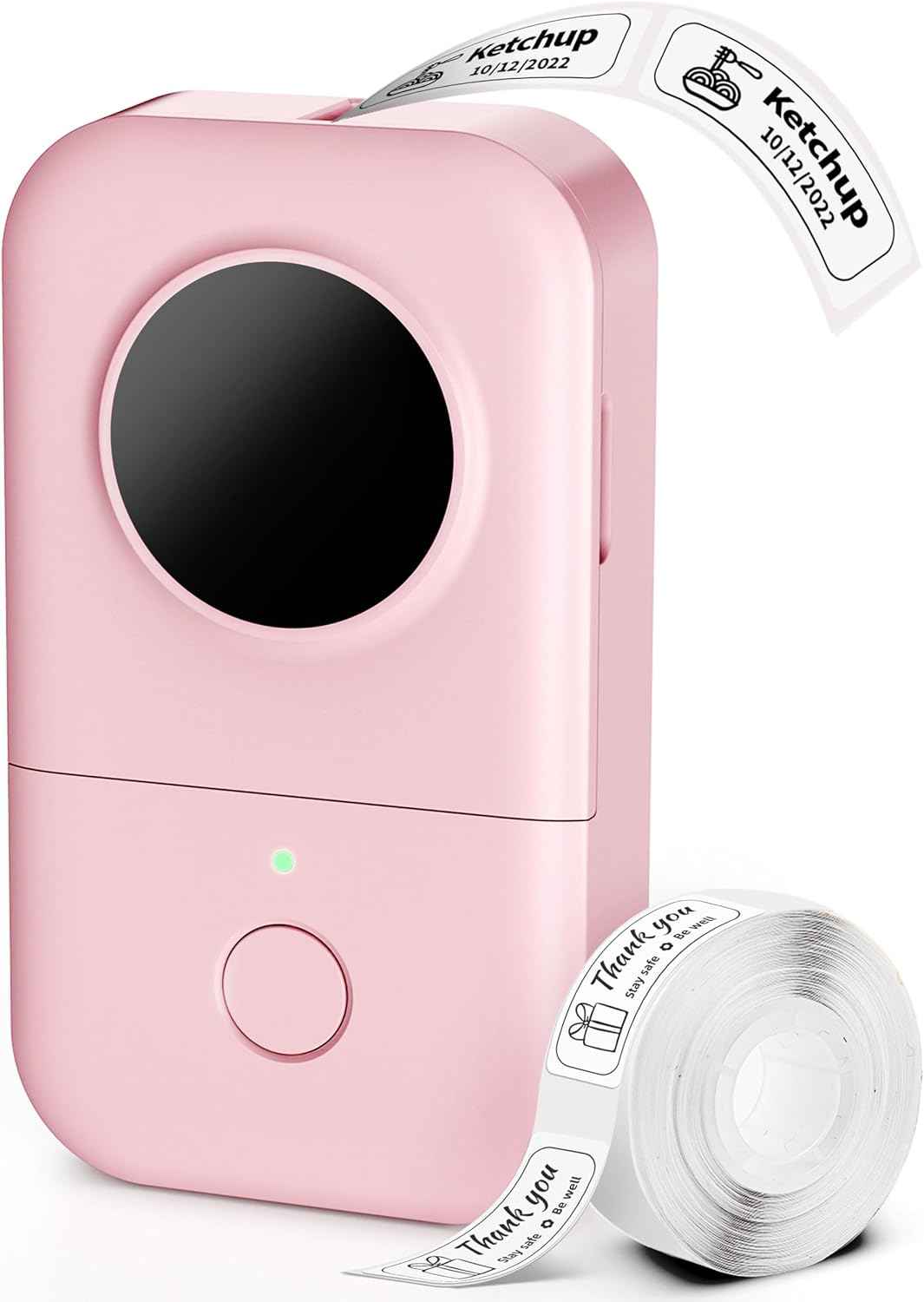 Phomemo Label Maker, D30 Portable Bluetooth Mini Label Printer Machine, Smartphone Handheld Thermal Sticker Small Labeler Multiple Templates Fonts Icon Inkless Custom Label for Home Kids, School Item
