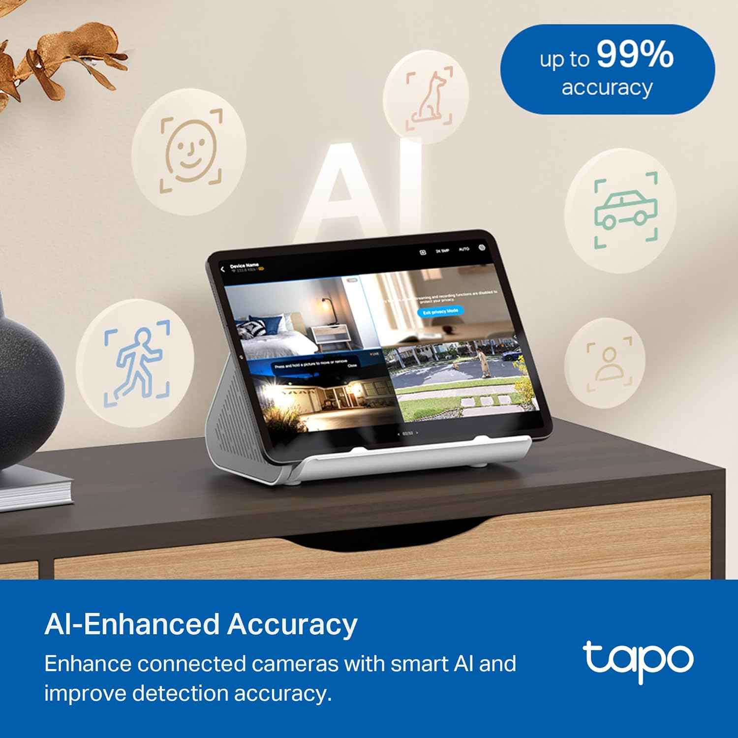 Tapo Smart Home Central Hub for Smart Devices – Connect up to 16 Our Cameras & 64 Sub-G Sensors, Built-in 16GB Storage + 2.5'' SATA Expandable Storage Option, Improves Camera AI Accuracy – Tapo H500