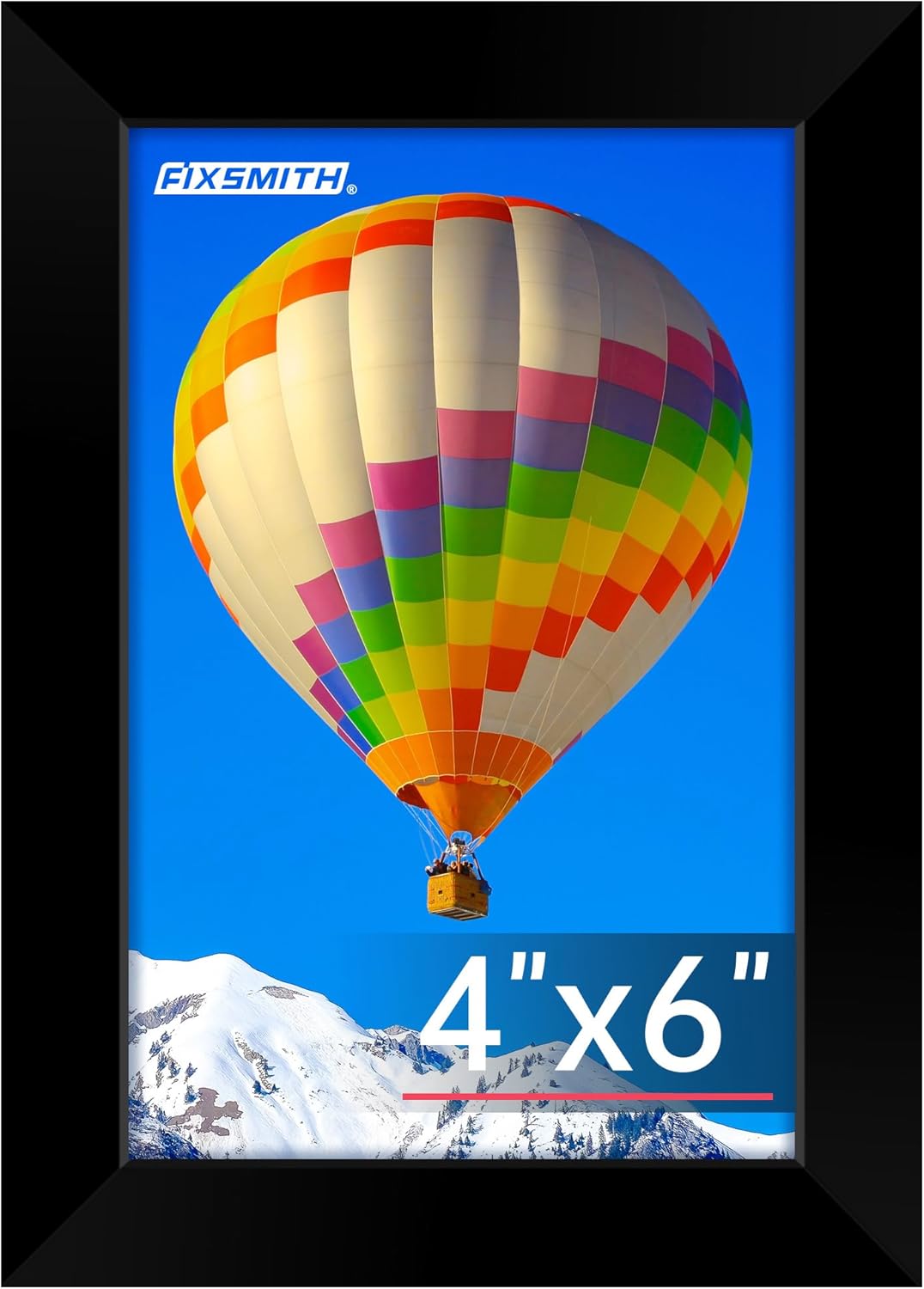 FIXSMITH 8x10 Picture Frame Set of 2, Photo Frame with HD Plexiglass, Display Pictures 5x7 with Mat or 8x10 Without Mat Multi Picture Frames Collage for Tabletop or Wall Display, Black