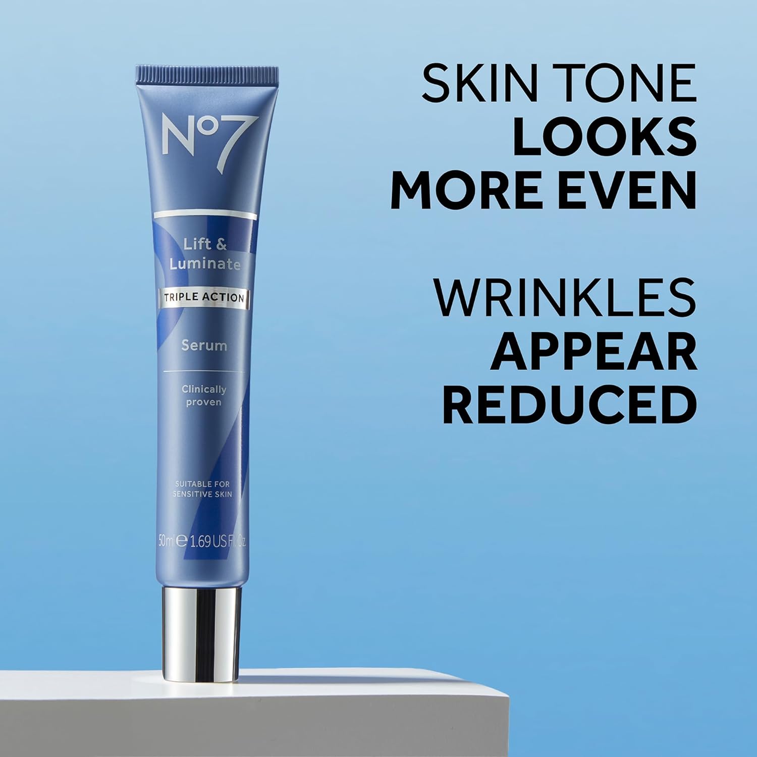 no7 lift & luminate triple action face serum - anti-wrinkle + brightening 50ml