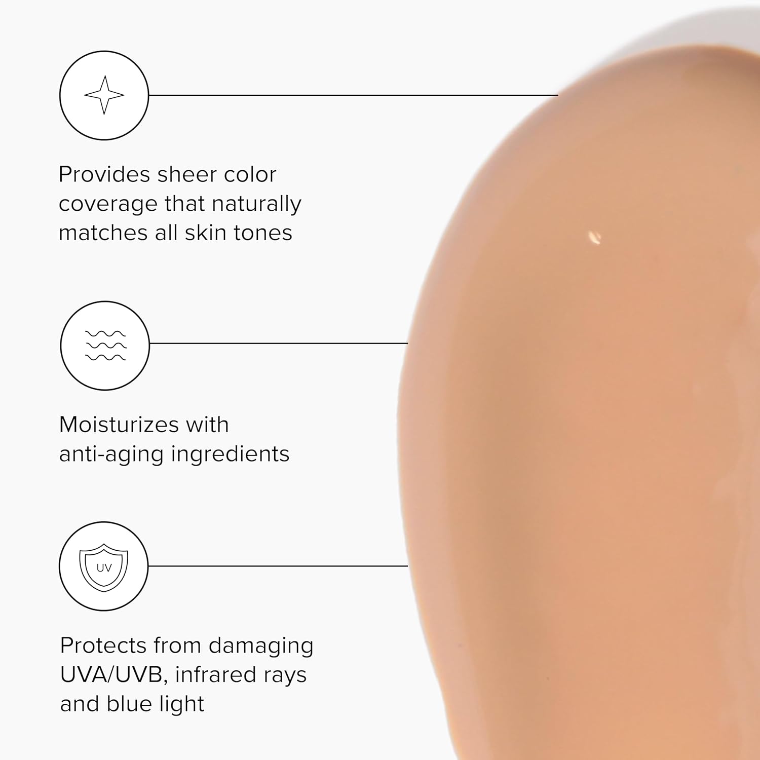 DRMTLGY Anti-Aging Tinted Moisturizer SPF 46, Sheer Face Sunscreen & Lightweight Makeup for Hydrating Skin Care, 1.7 oz