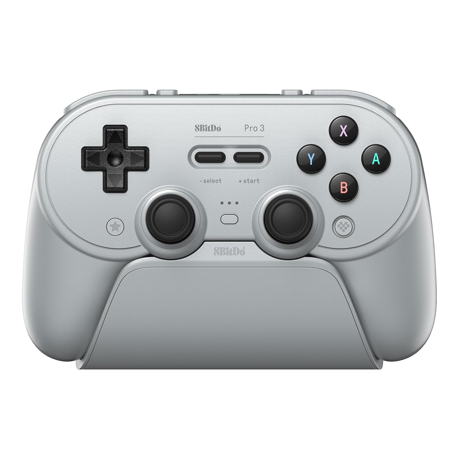 8Bitdo Pro 3 Bluetooth Controller for Switch/Switch 2 with TMR Joysticks, Swappable ABXY Buttons, and Charging Dock